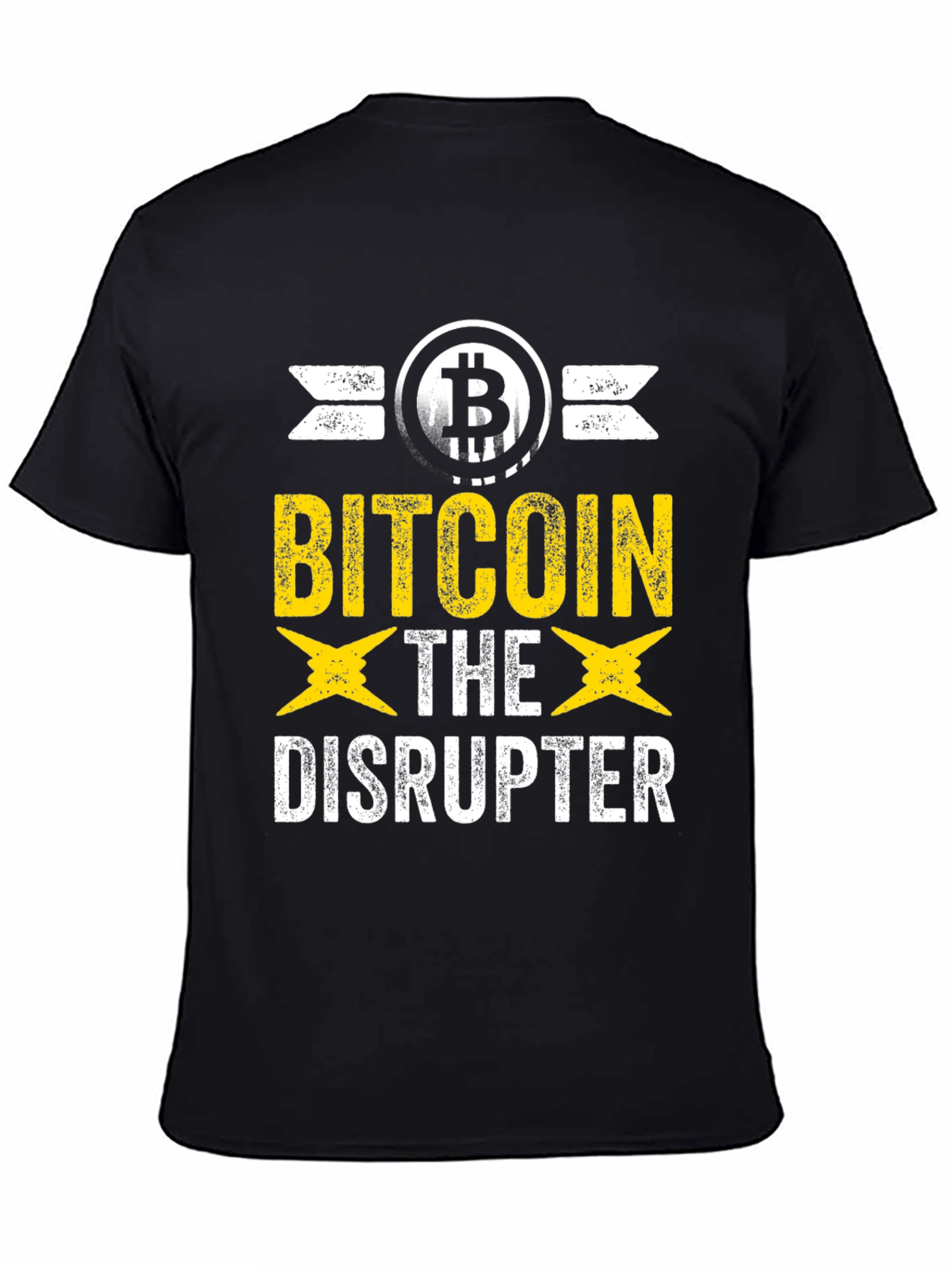 Bitcoin Disruptor Graphic Tee - Crypto Enthusiast T-Shirt