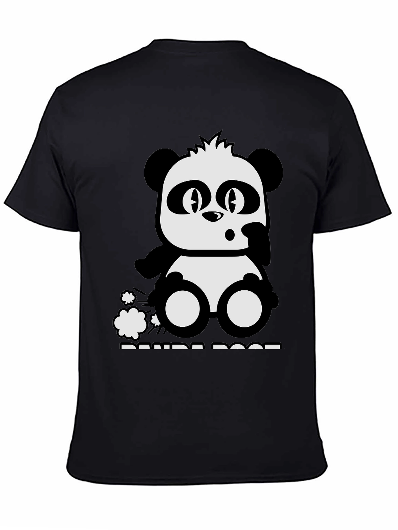 Panda Poof Black Graphic Tee