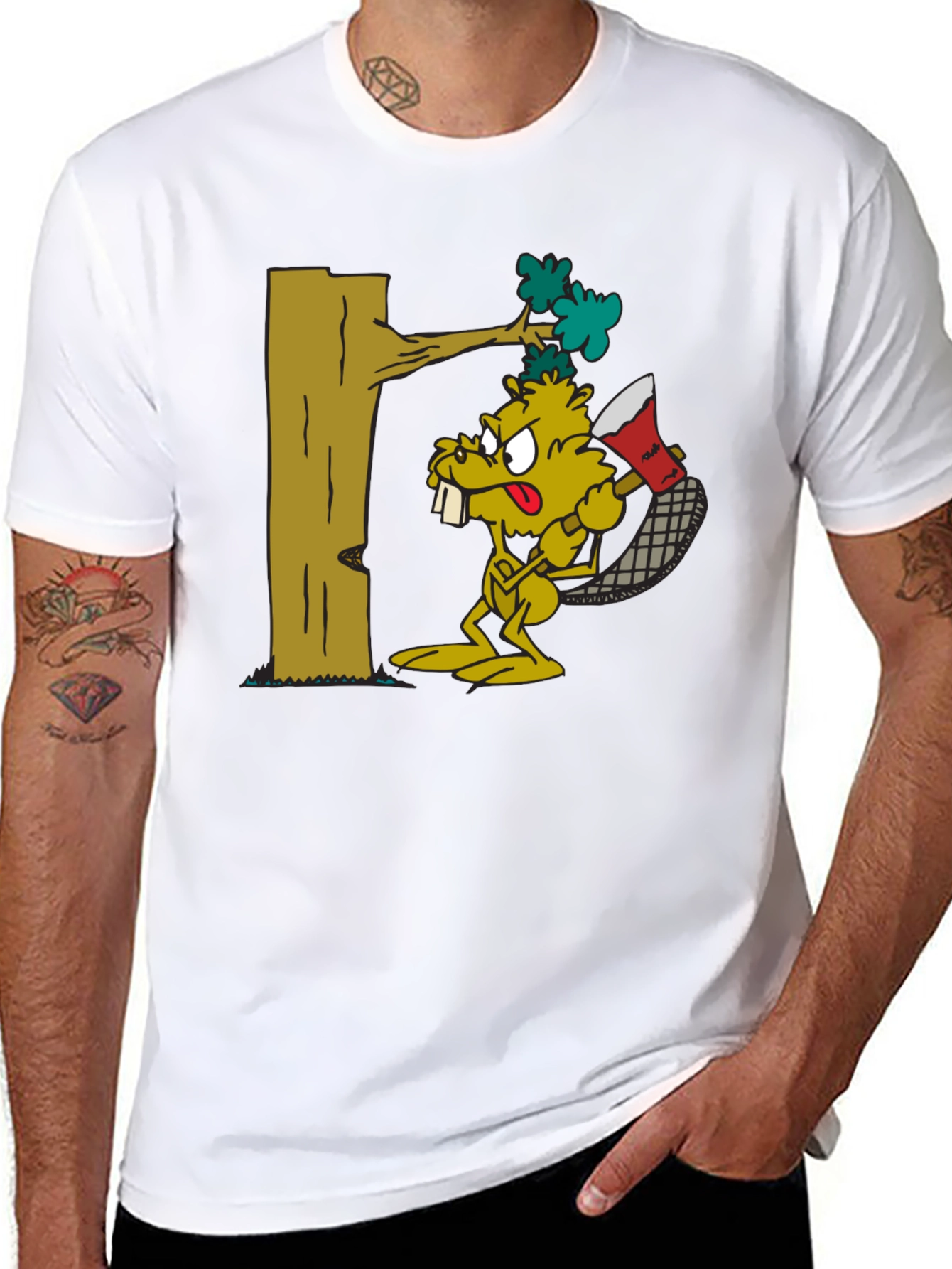 Beaver Lumberjack Graphic Tee