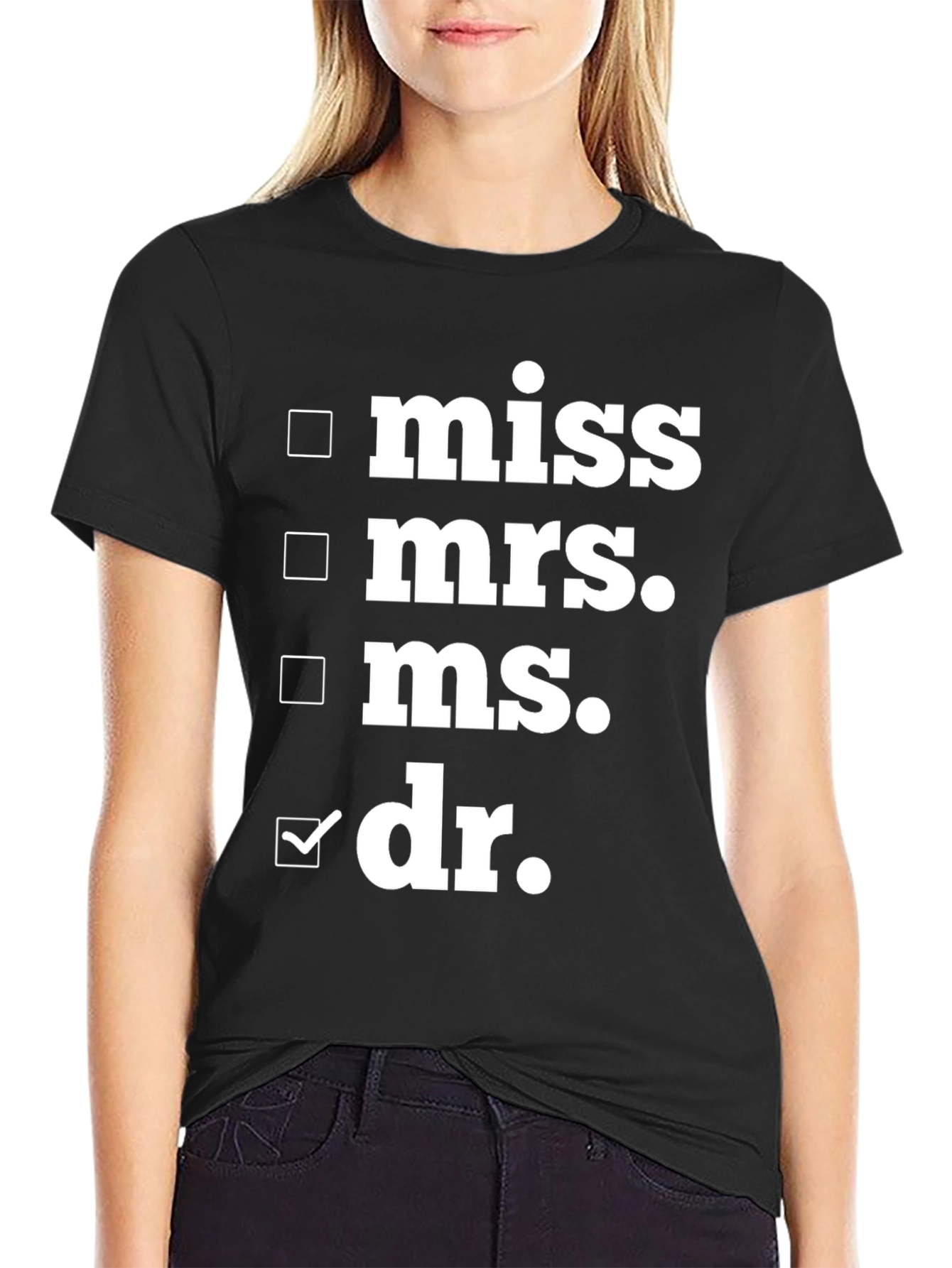 Doctor Title T-Shirt - Black Novelty Tee