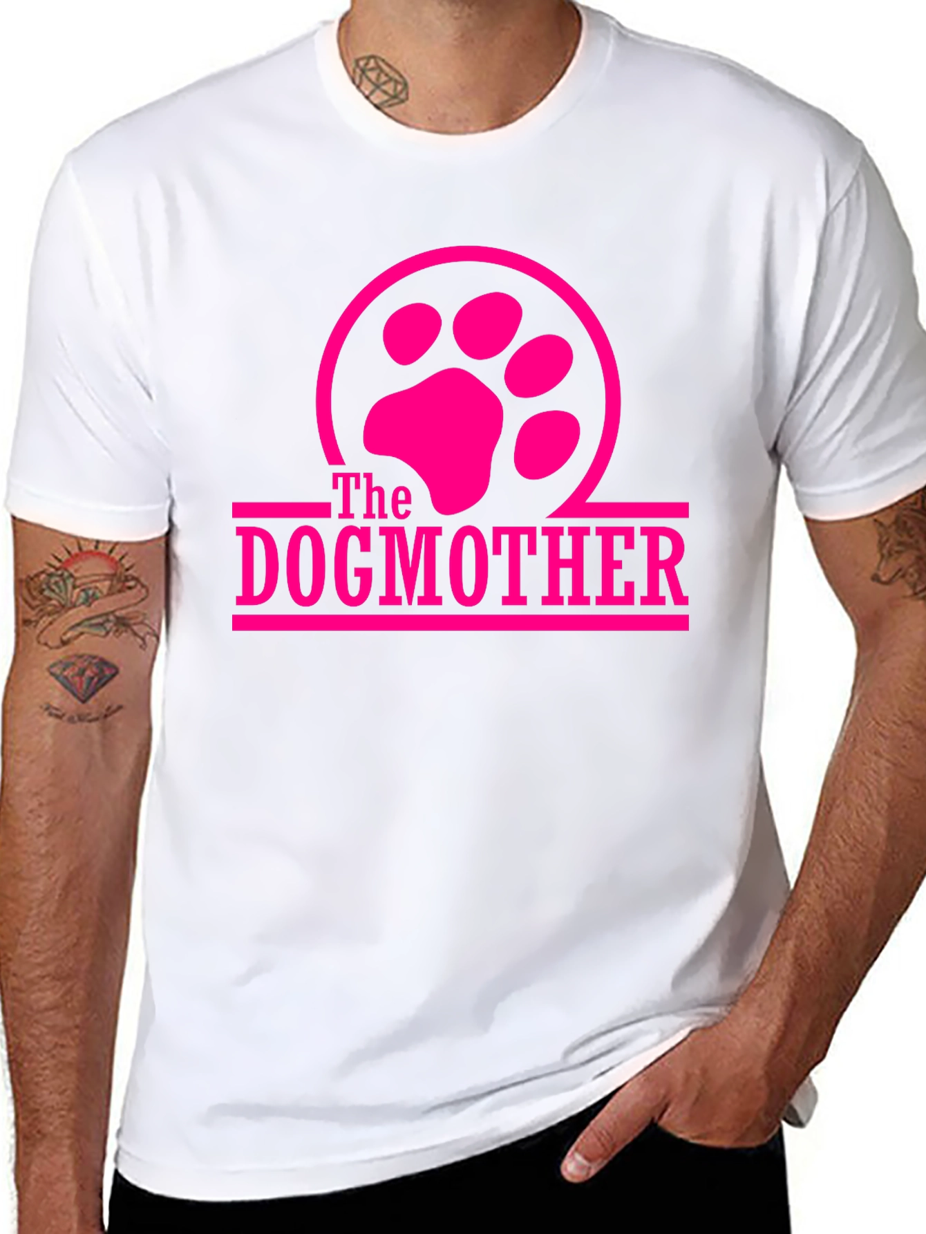 Dogmother T-Shirt - Paw Print Design