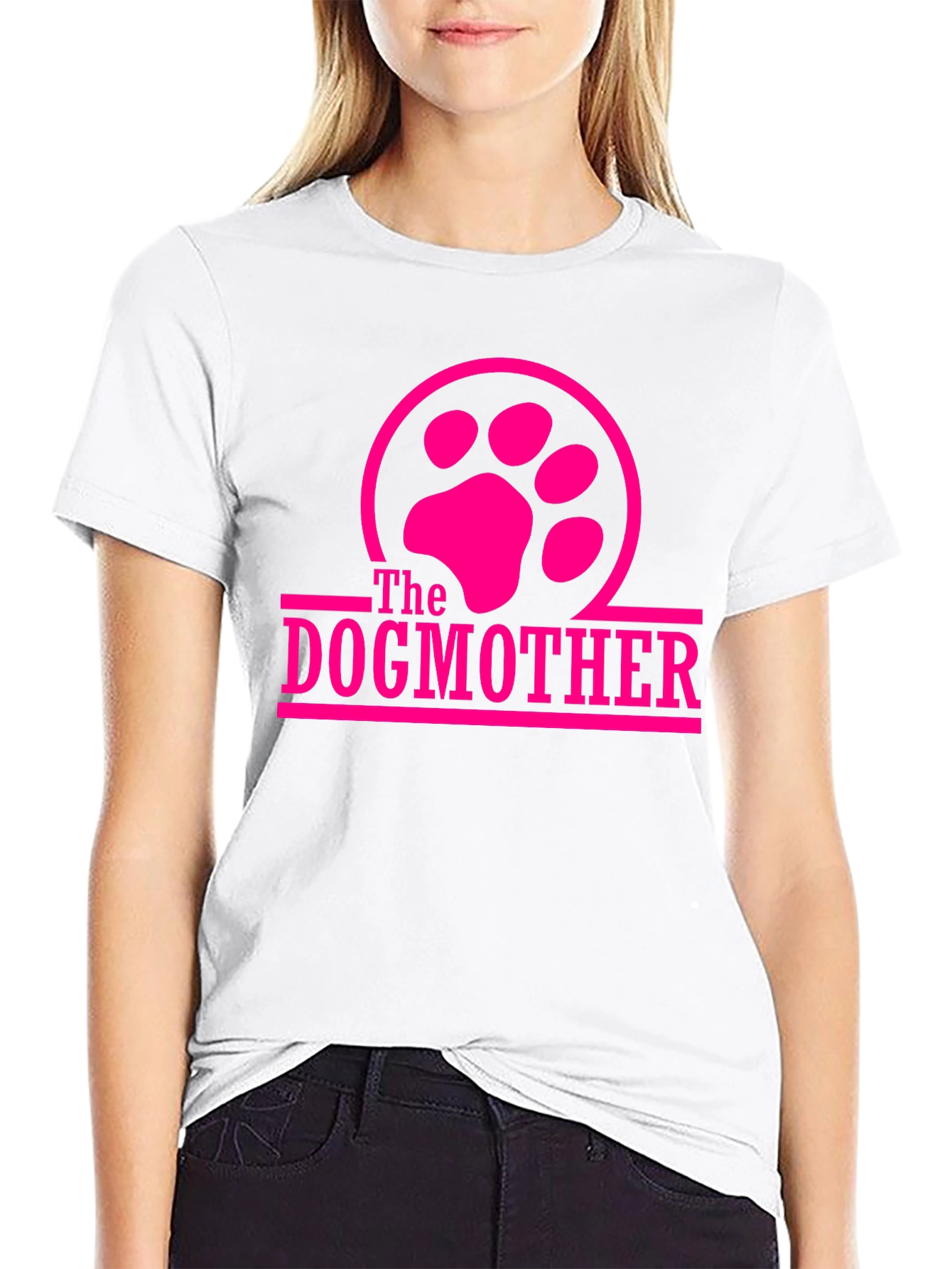 Dogmother T-Shirt - Paw Print Design