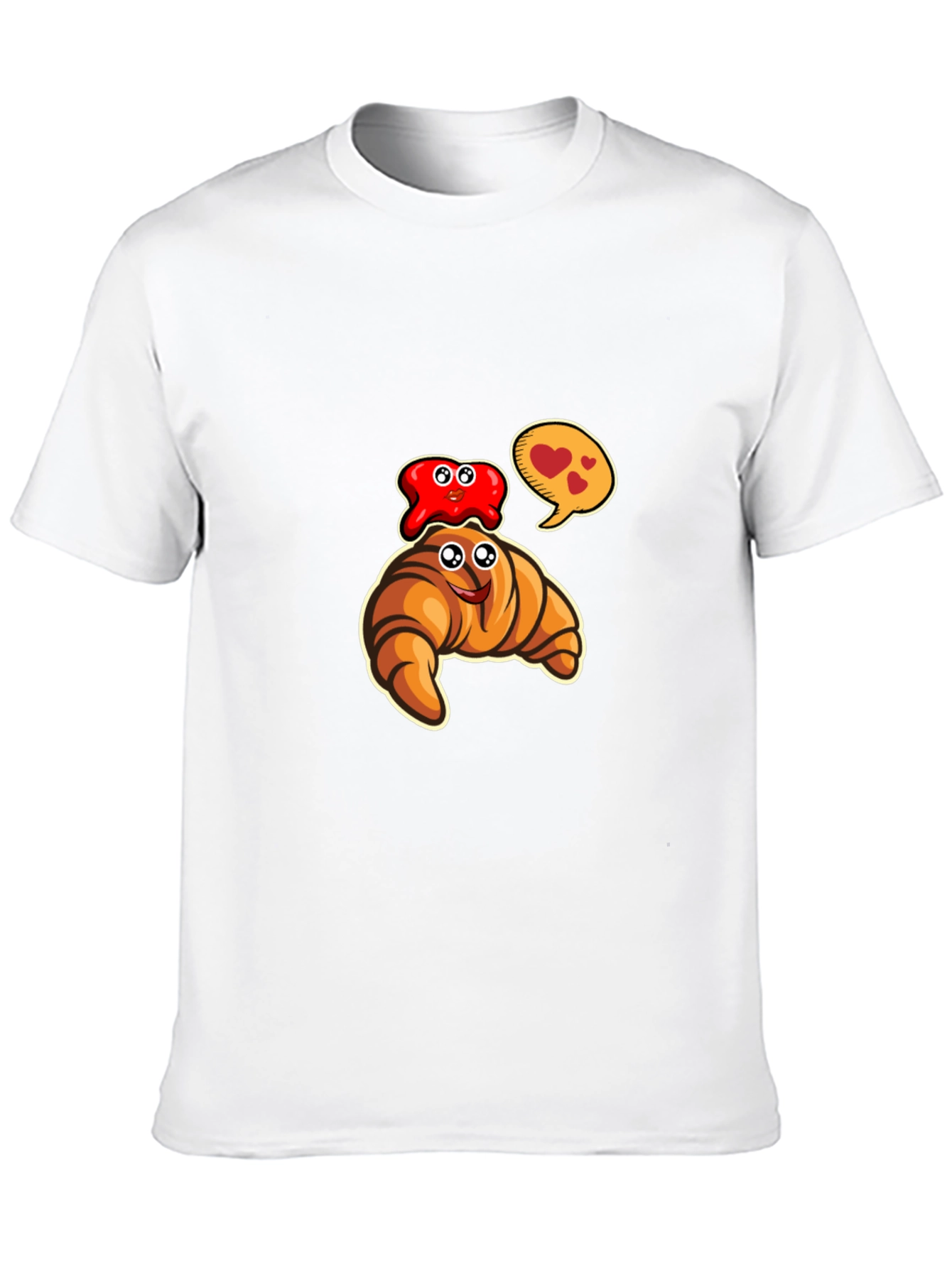Cartoon Croissant & Jelly T-Shirt