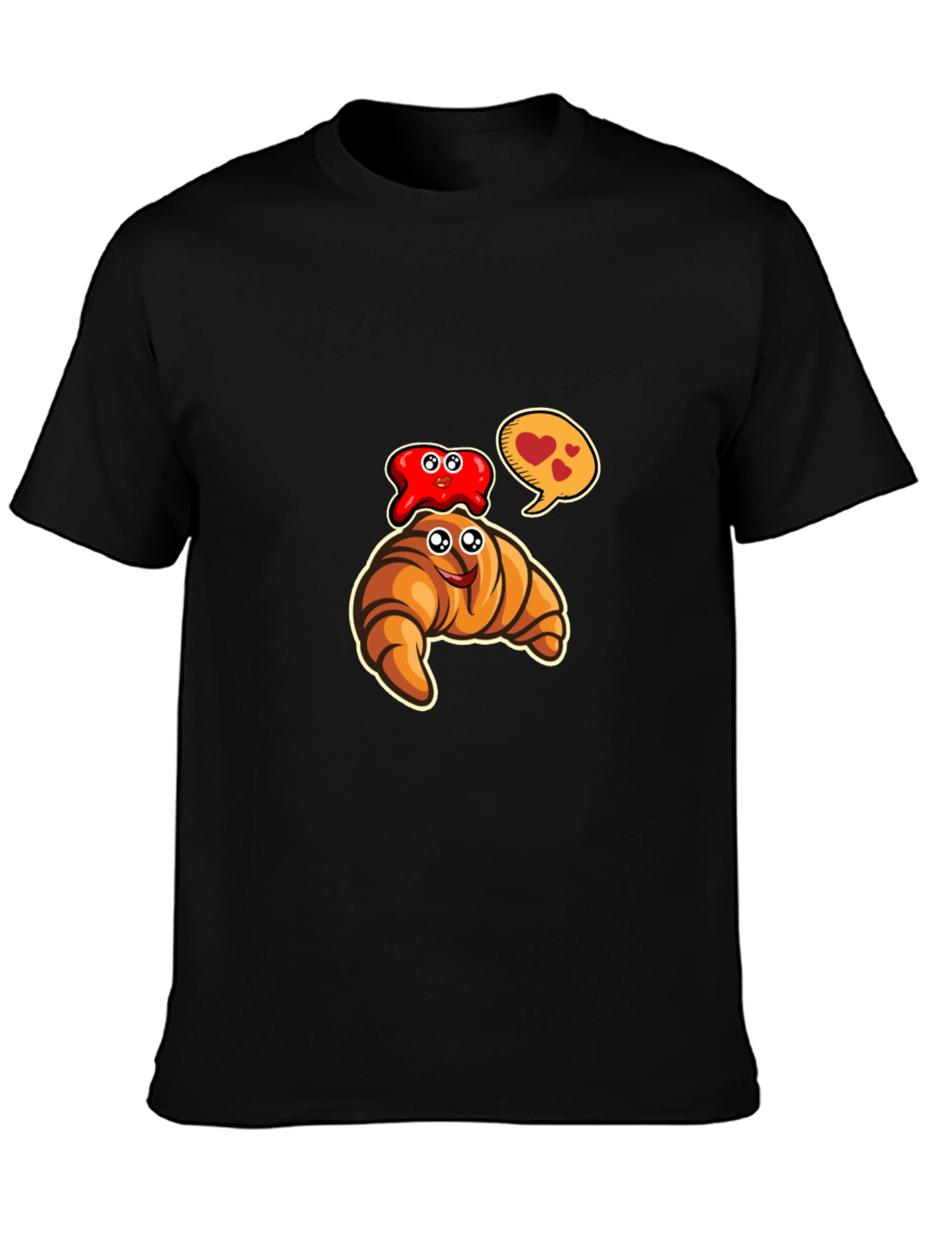 Cartoon Croissant & Jelly T-Shirt