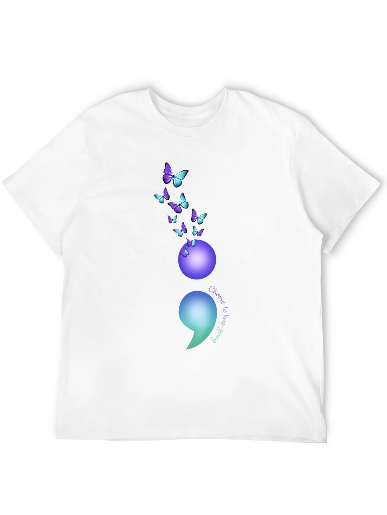Semicolon Butterfly Graphic Tee