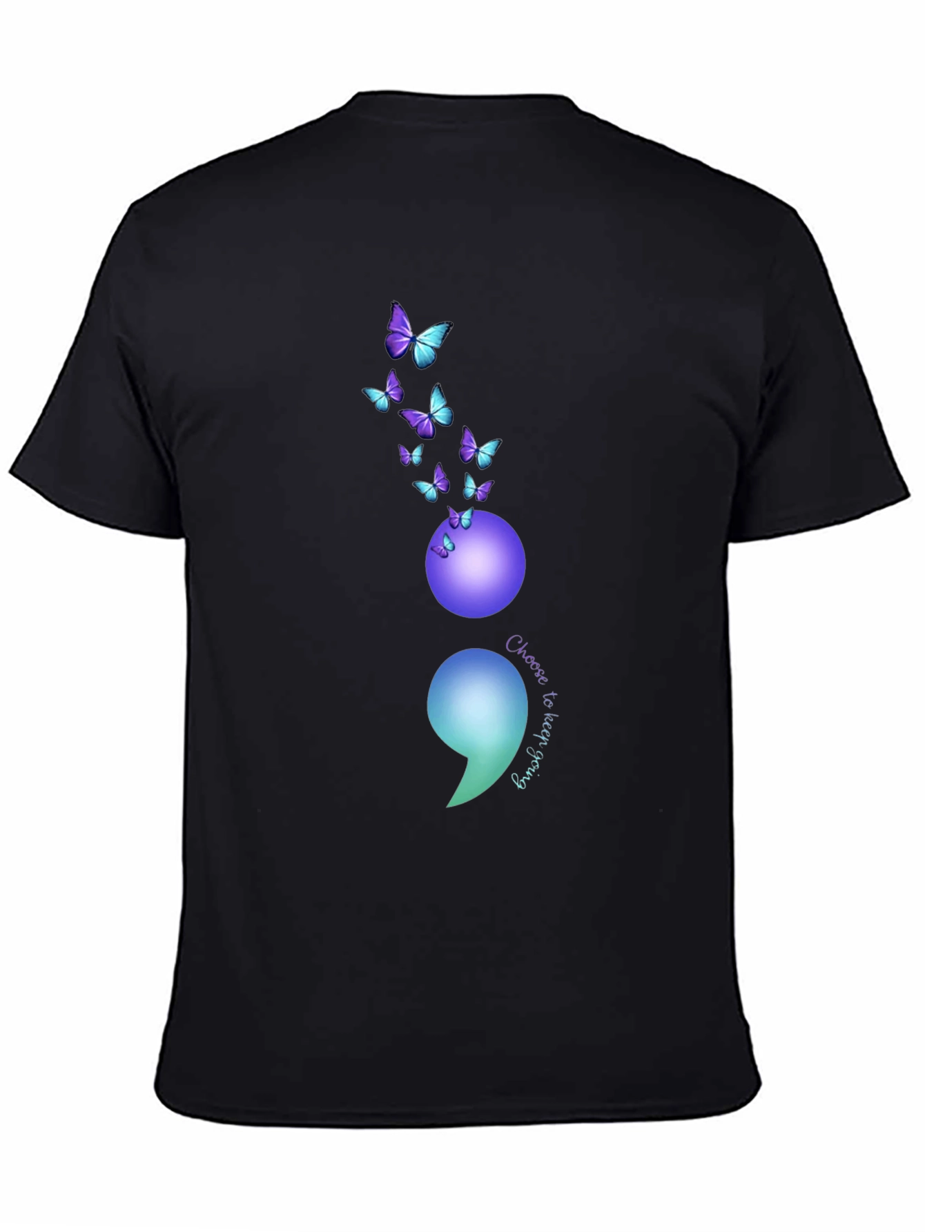 Semicolon Butterfly Graphic Tee