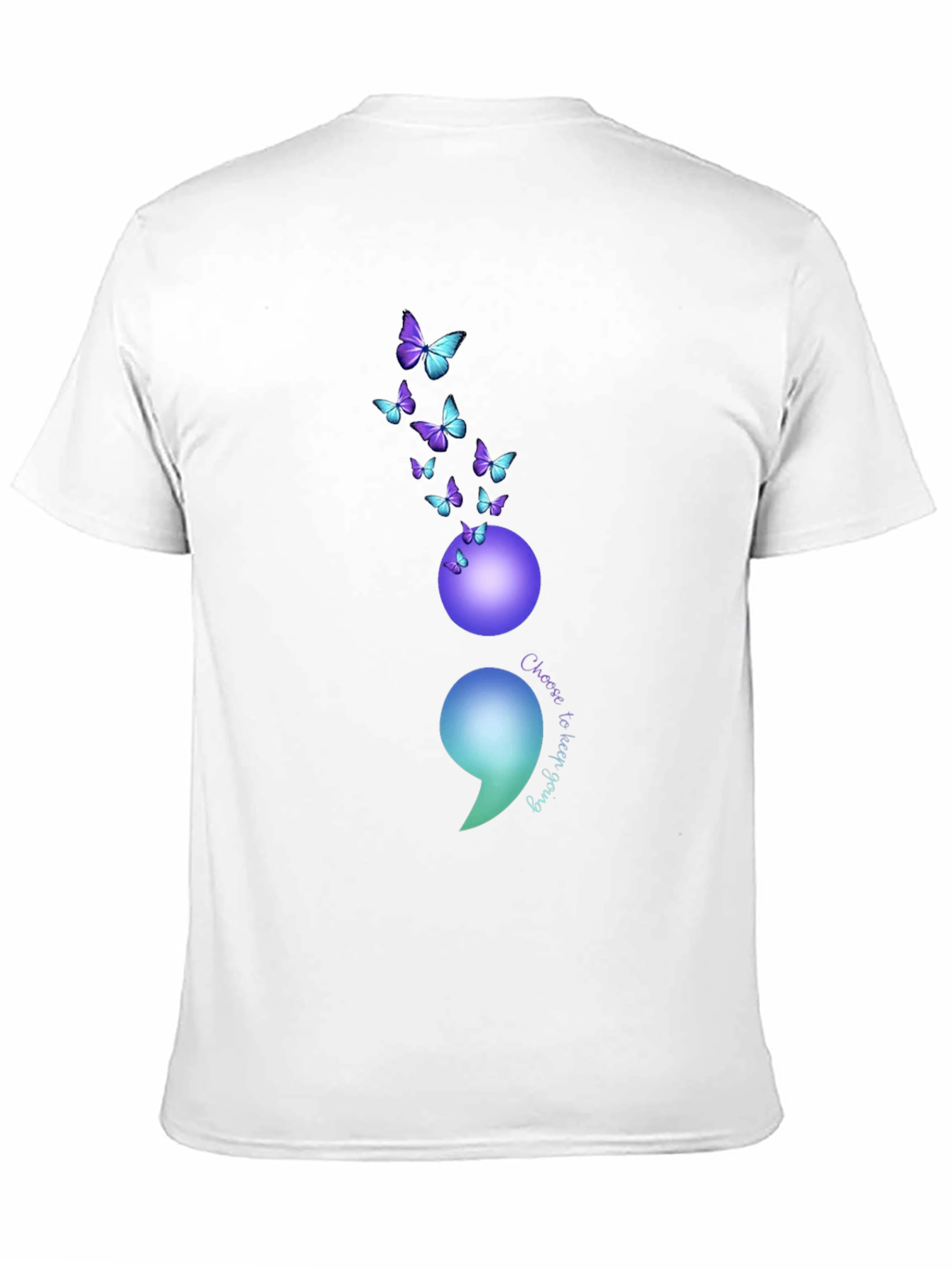 Semicolon Butterfly Graphic Tee