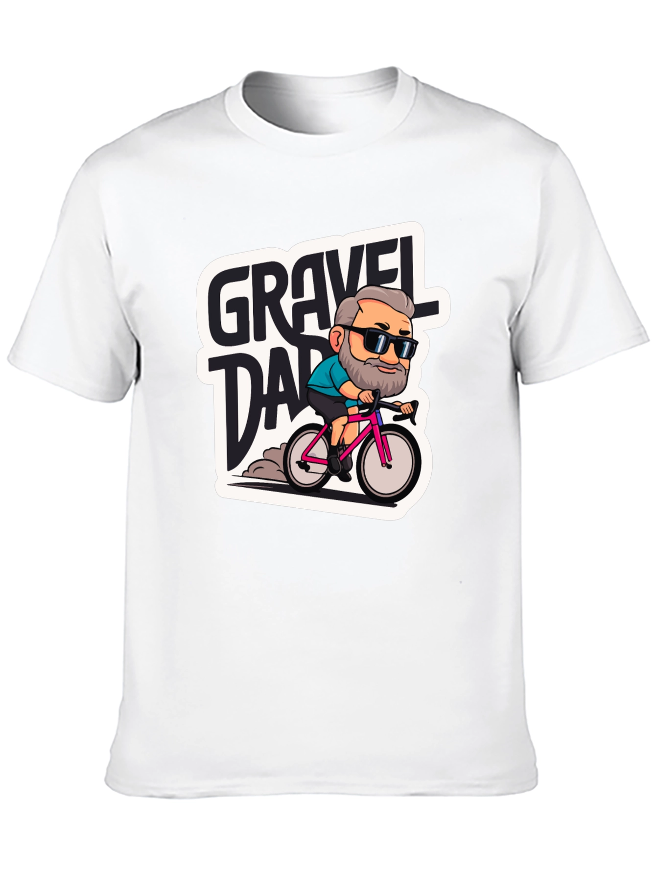 Gravel Dad Graphic Tee - Cycling Enthusiast T-Shirt