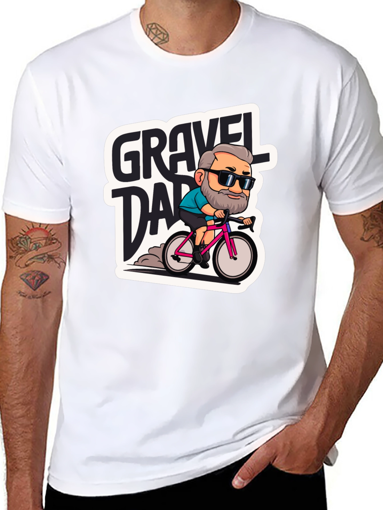 Gravel Dad Graphic Tee - Cycling Enthusiast T-Shirt