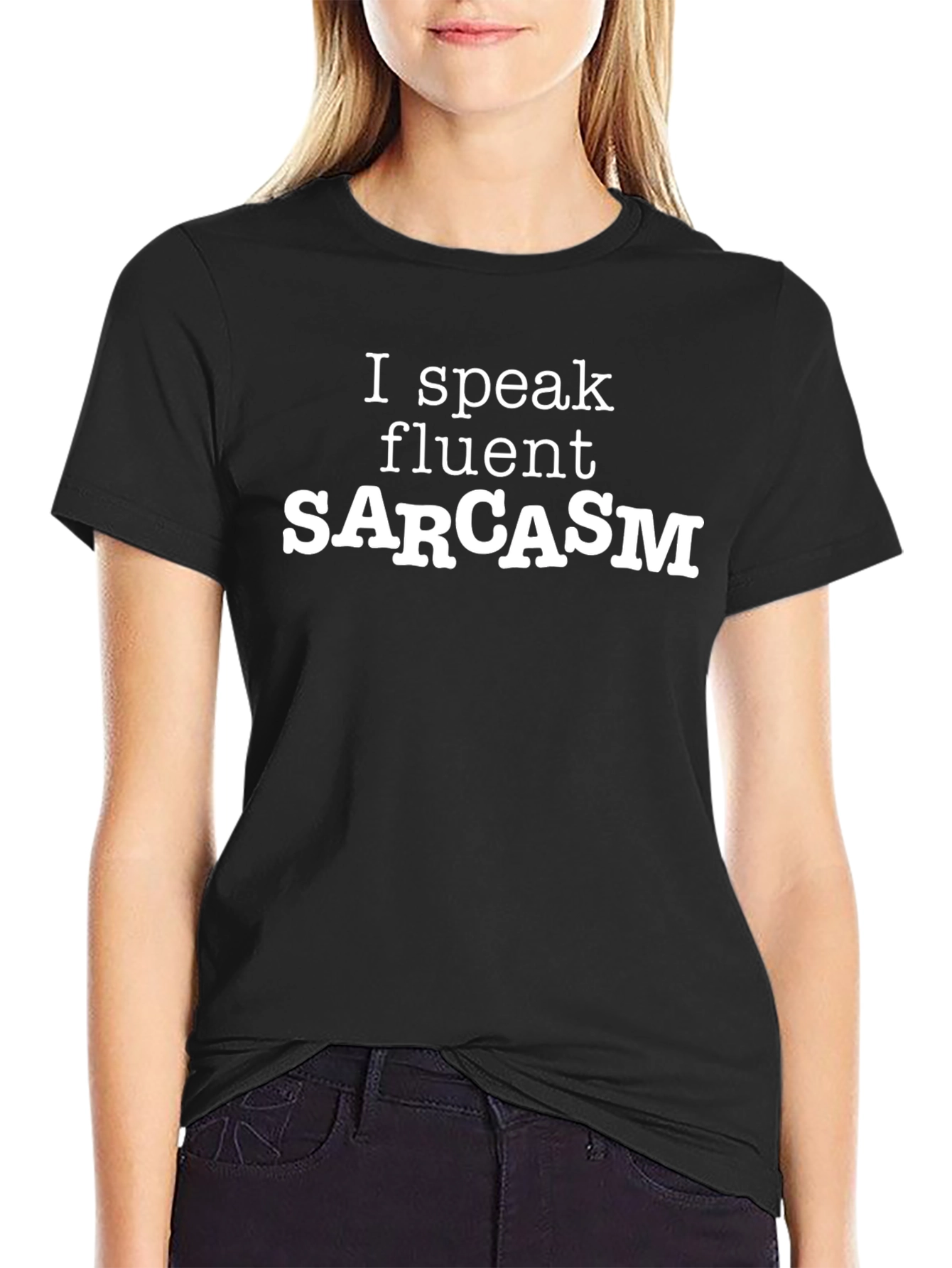 Fluent Sarcasm Graphic Tee - Mens Black T-Shirt