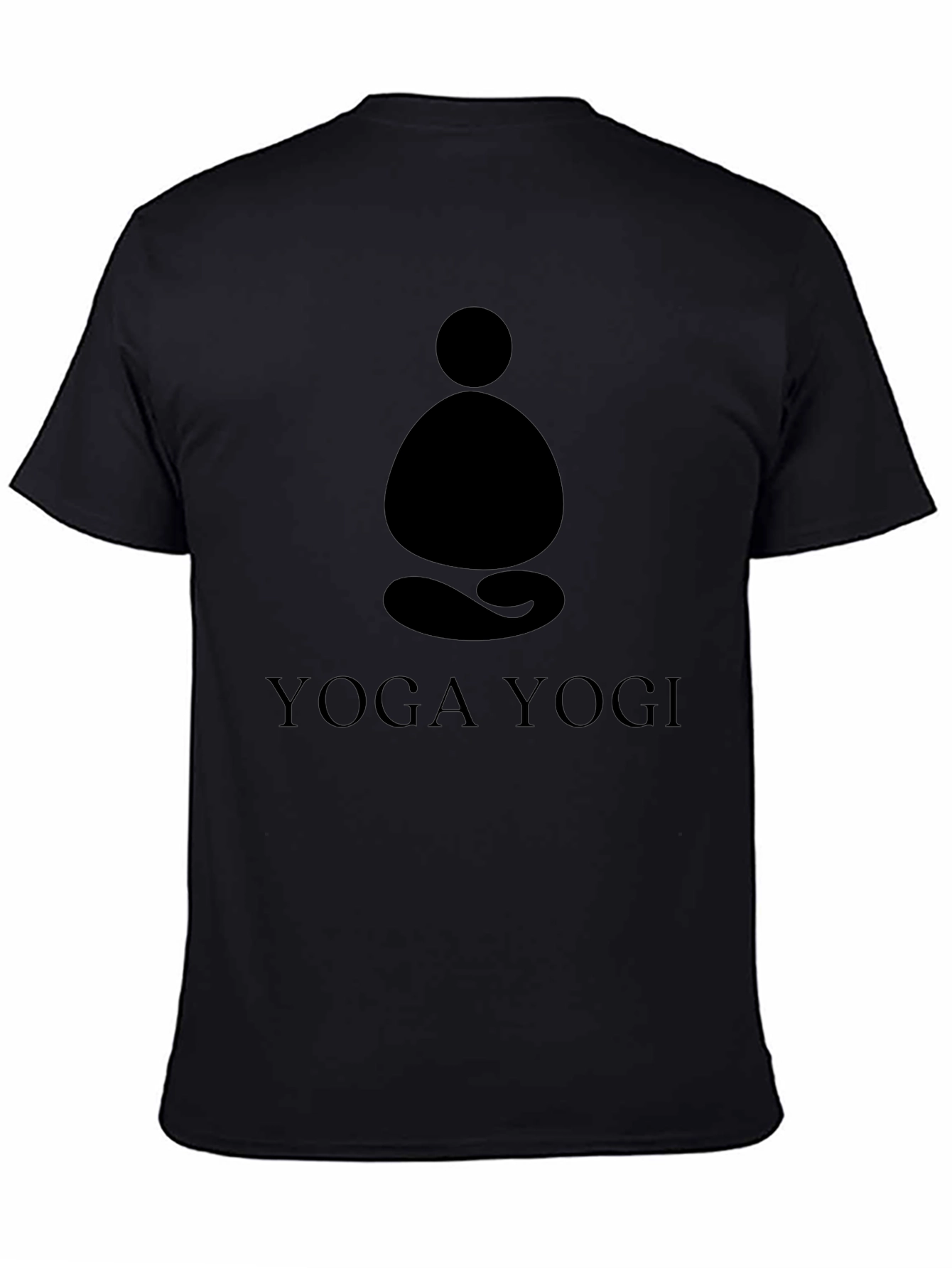 Yoga Yogi Graphic Tee - Meditating Figure Design