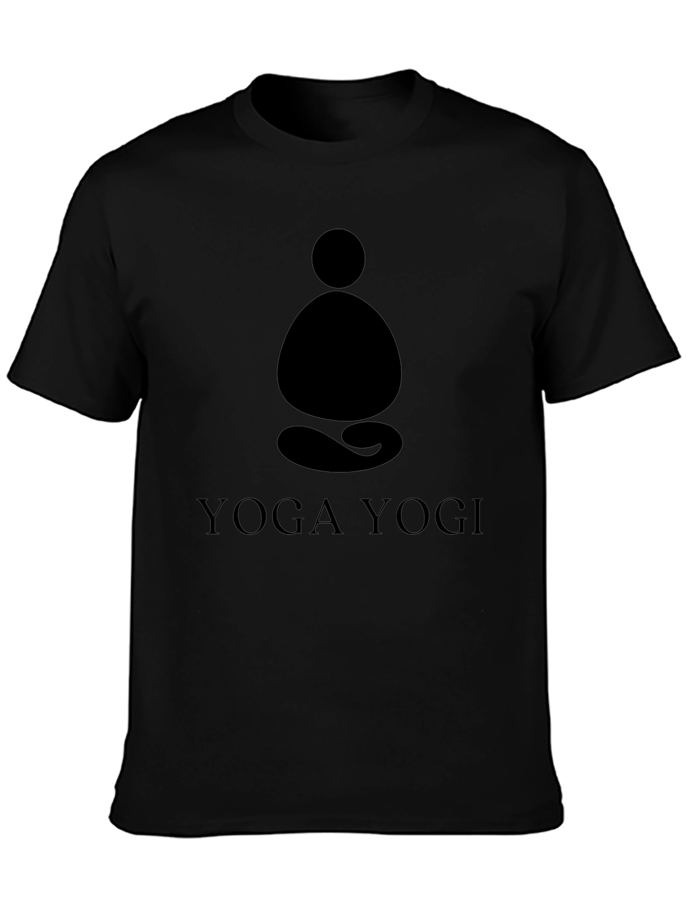 Yoga Yogi Graphic Tee - Meditating Figure Design