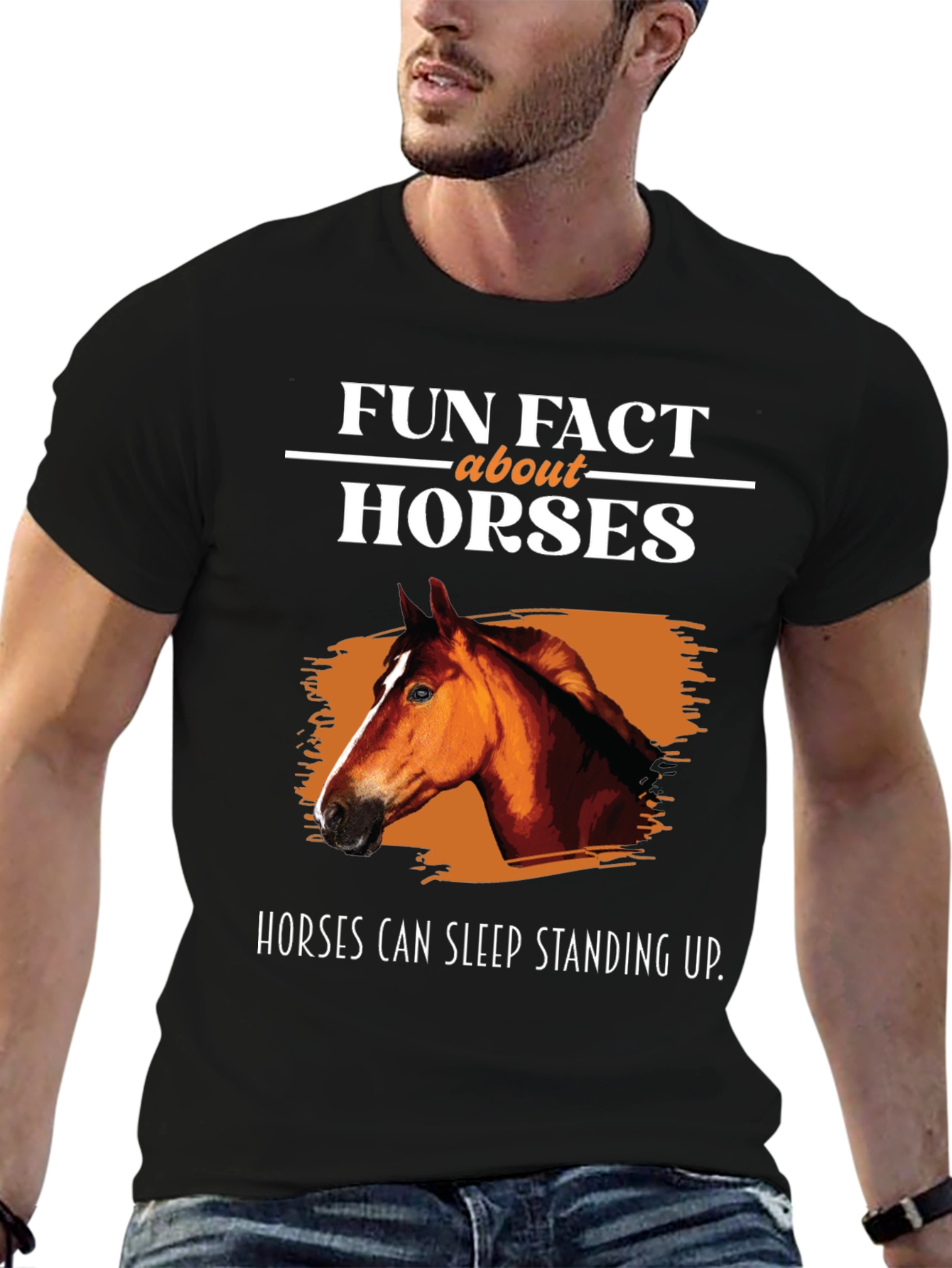 Fun Fact Horses Graphic T-Shirt