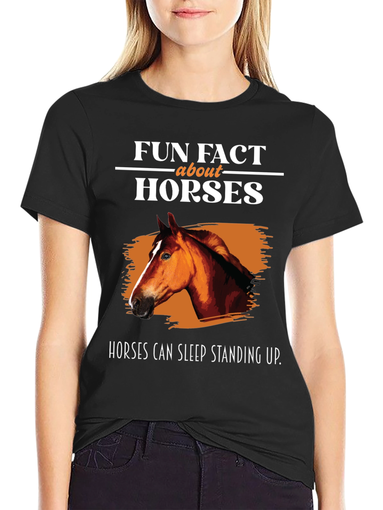 Fun Fact Horses Graphic T-Shirt