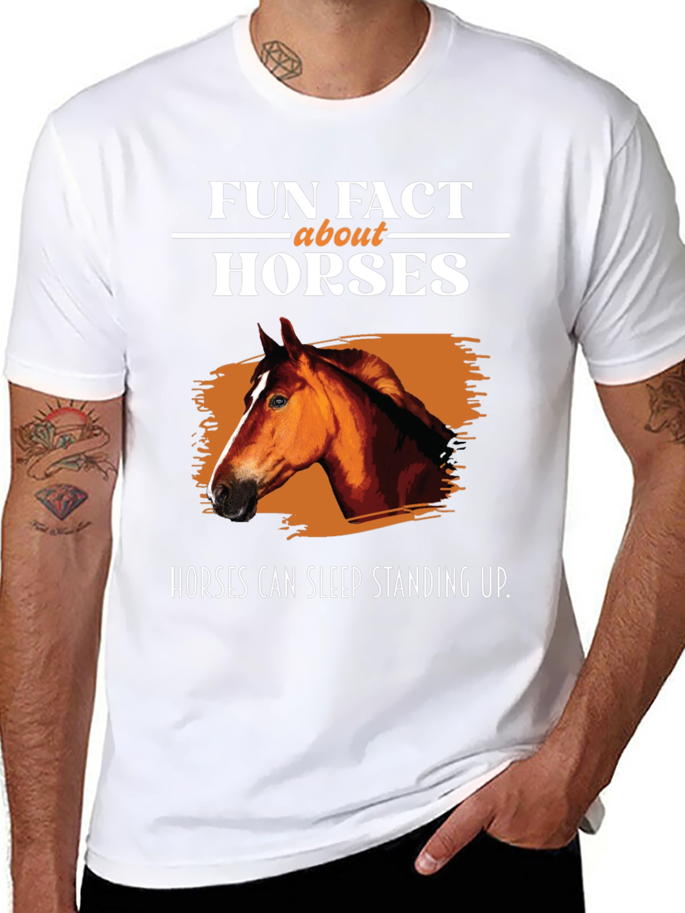 Fun Fact Horses Graphic T-Shirt