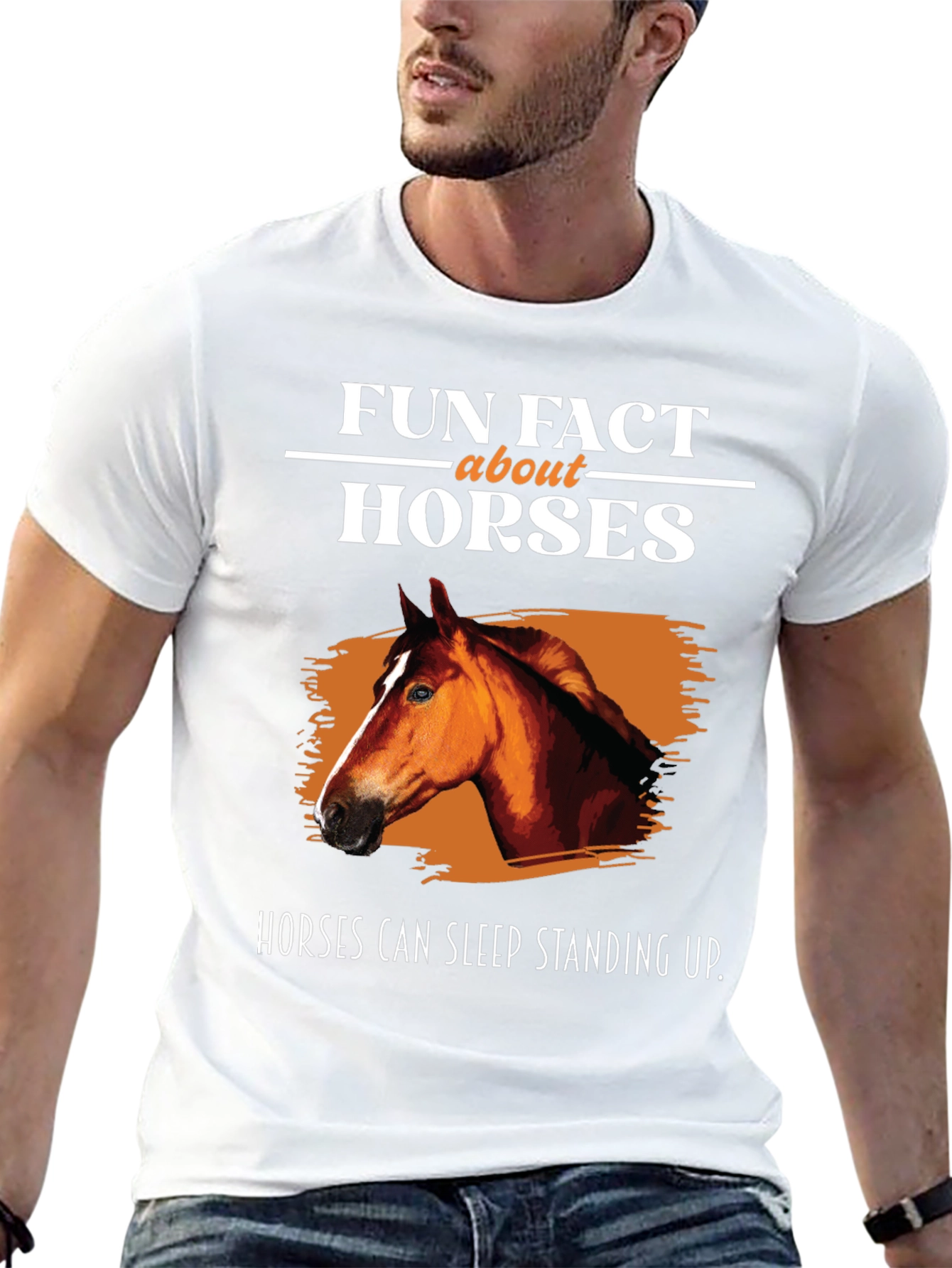 Fun Fact Horses Graphic T-Shirt