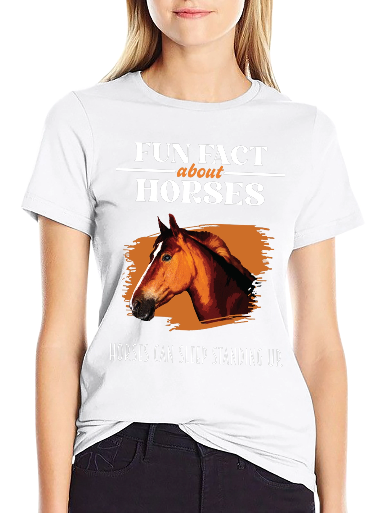 Fun Fact Horses Graphic T-Shirt