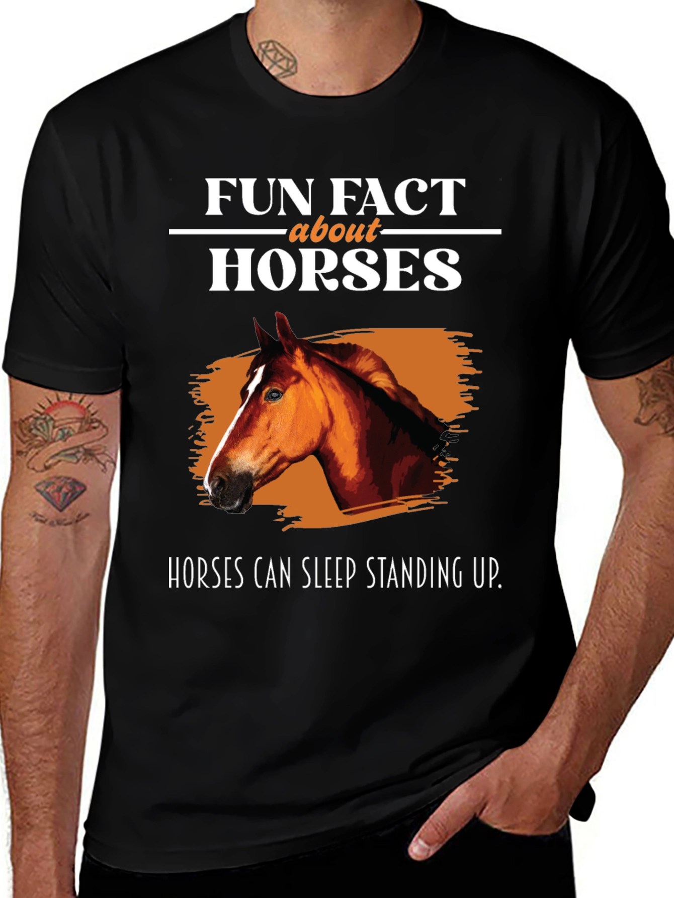 Fun Fact Horses Graphic T-Shirt