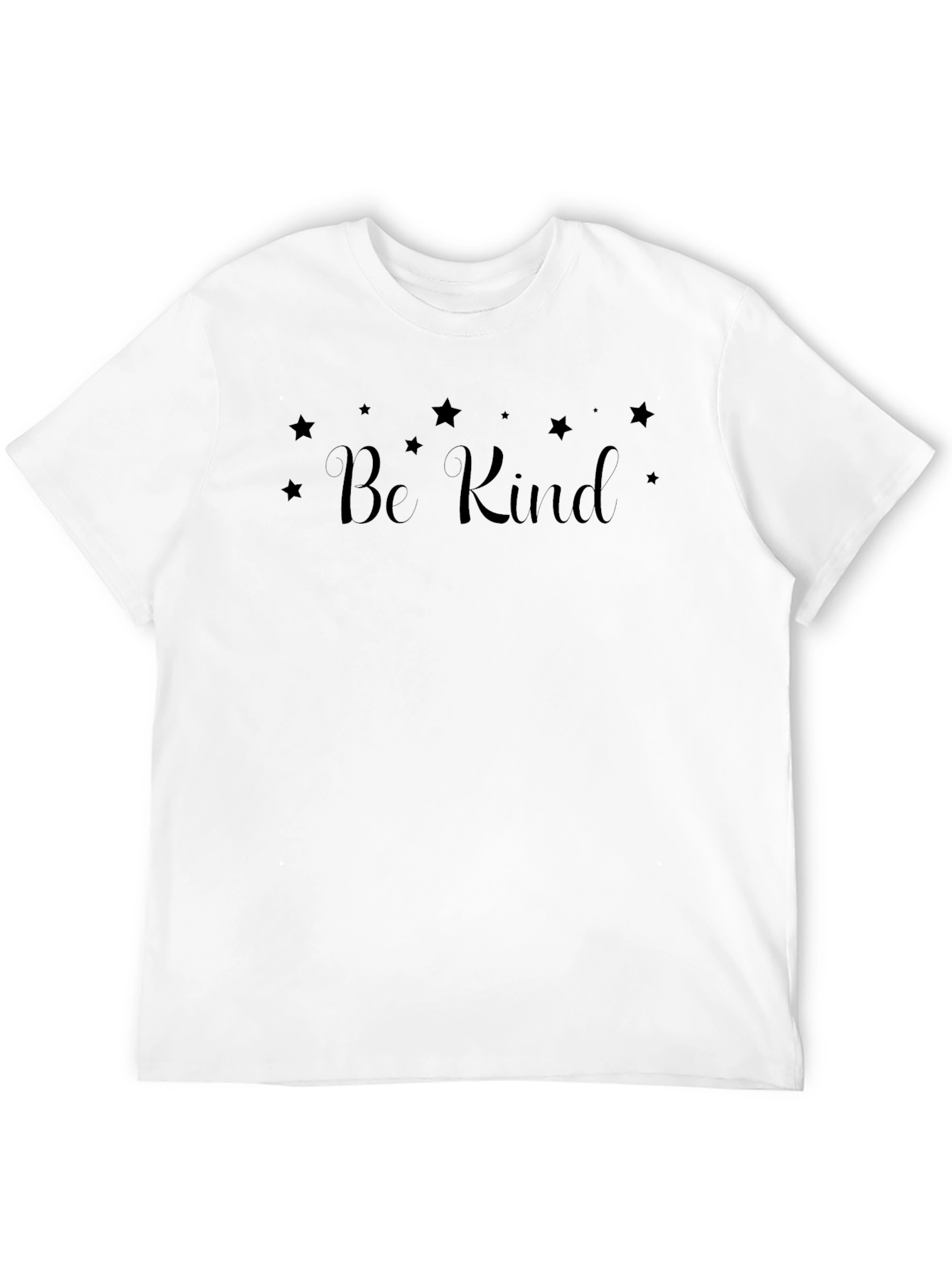 Be Kind Star Graphic Black Tee Shirt