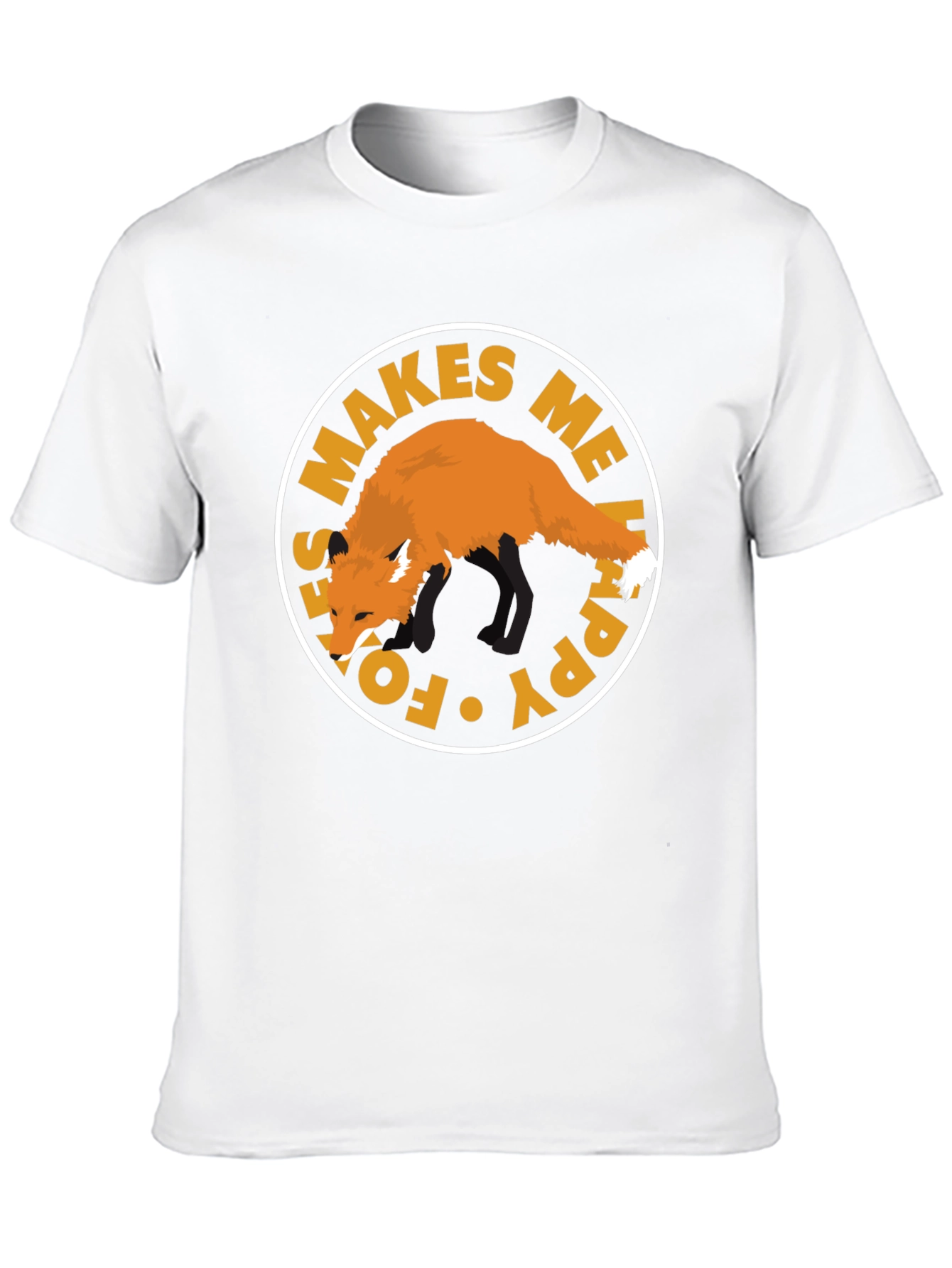 Fox Makes Me Happy Graphic T-Shirt
