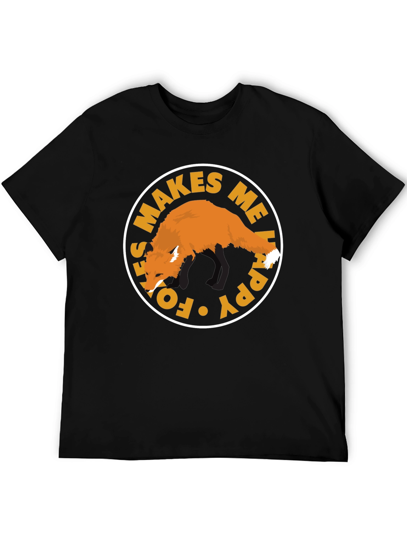 Fox Makes Me Happy Graphic T-Shirt