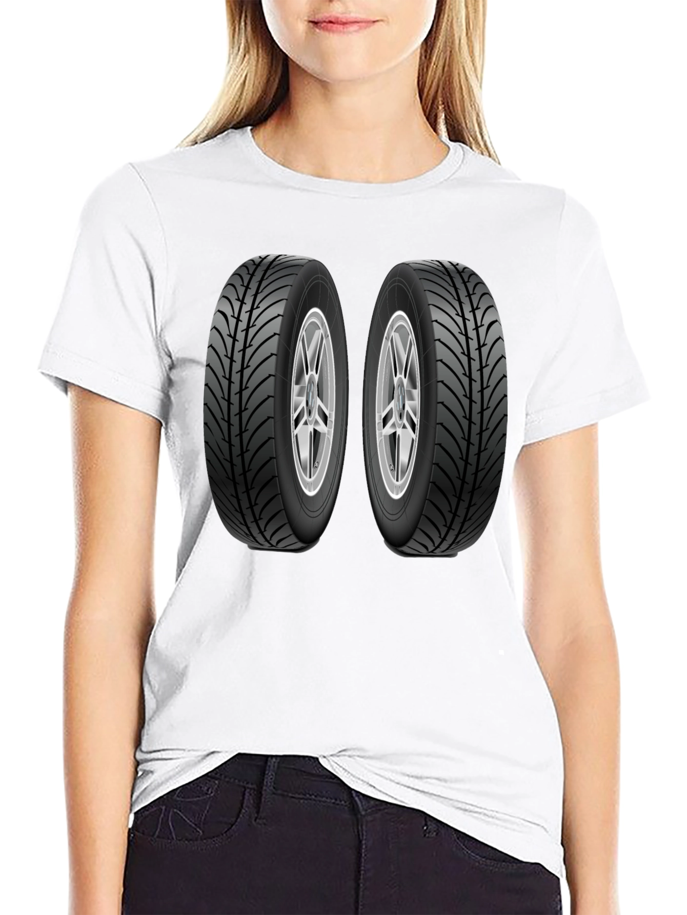 Black Tire Graphic Tee - Auto Enthusiast Apparel