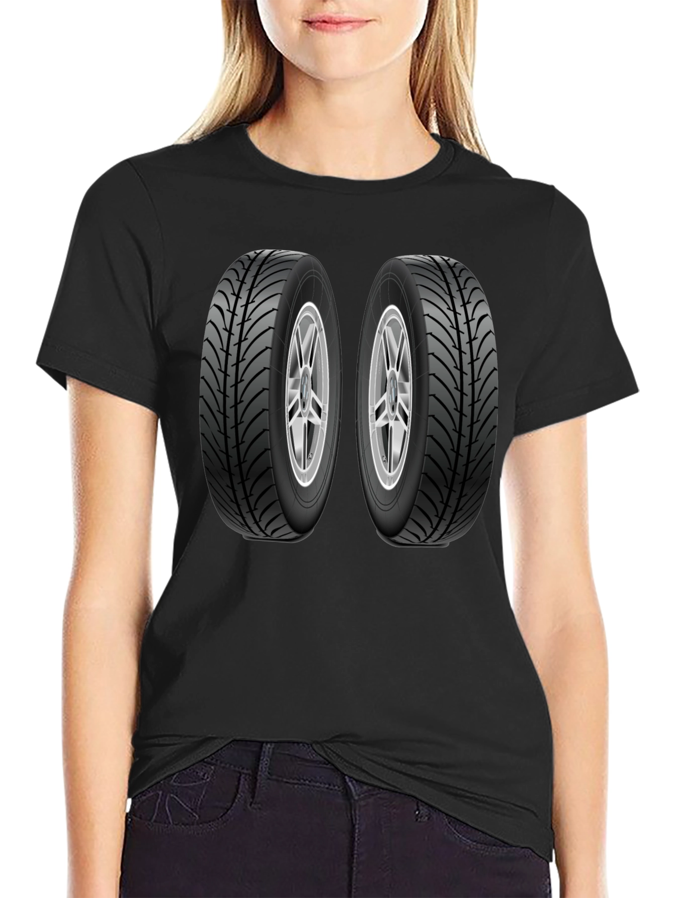 Black Tire Graphic Tee - Auto Enthusiast Apparel