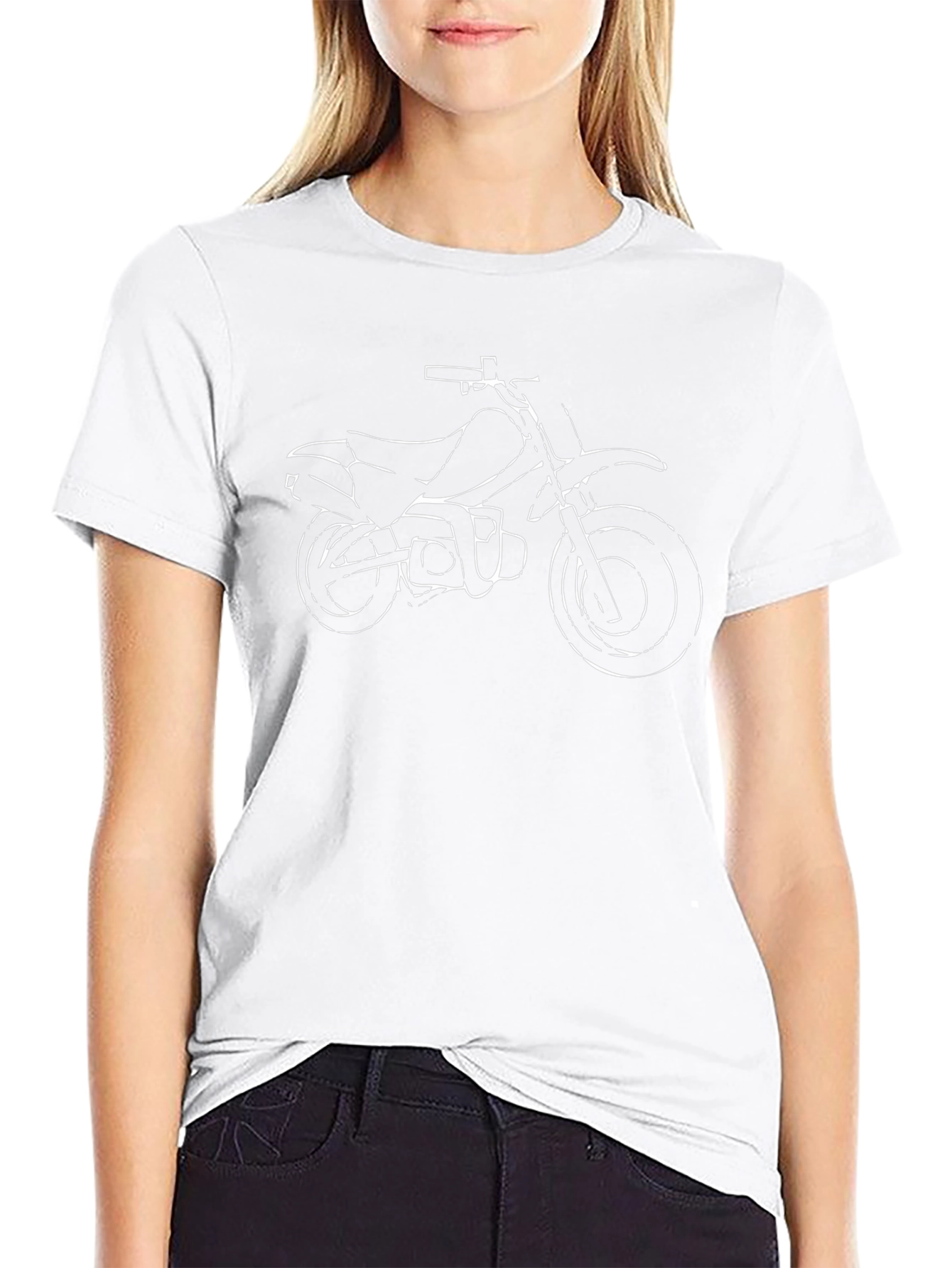 Motorcycle Graphic T-Shirt - Black Cotton Tee