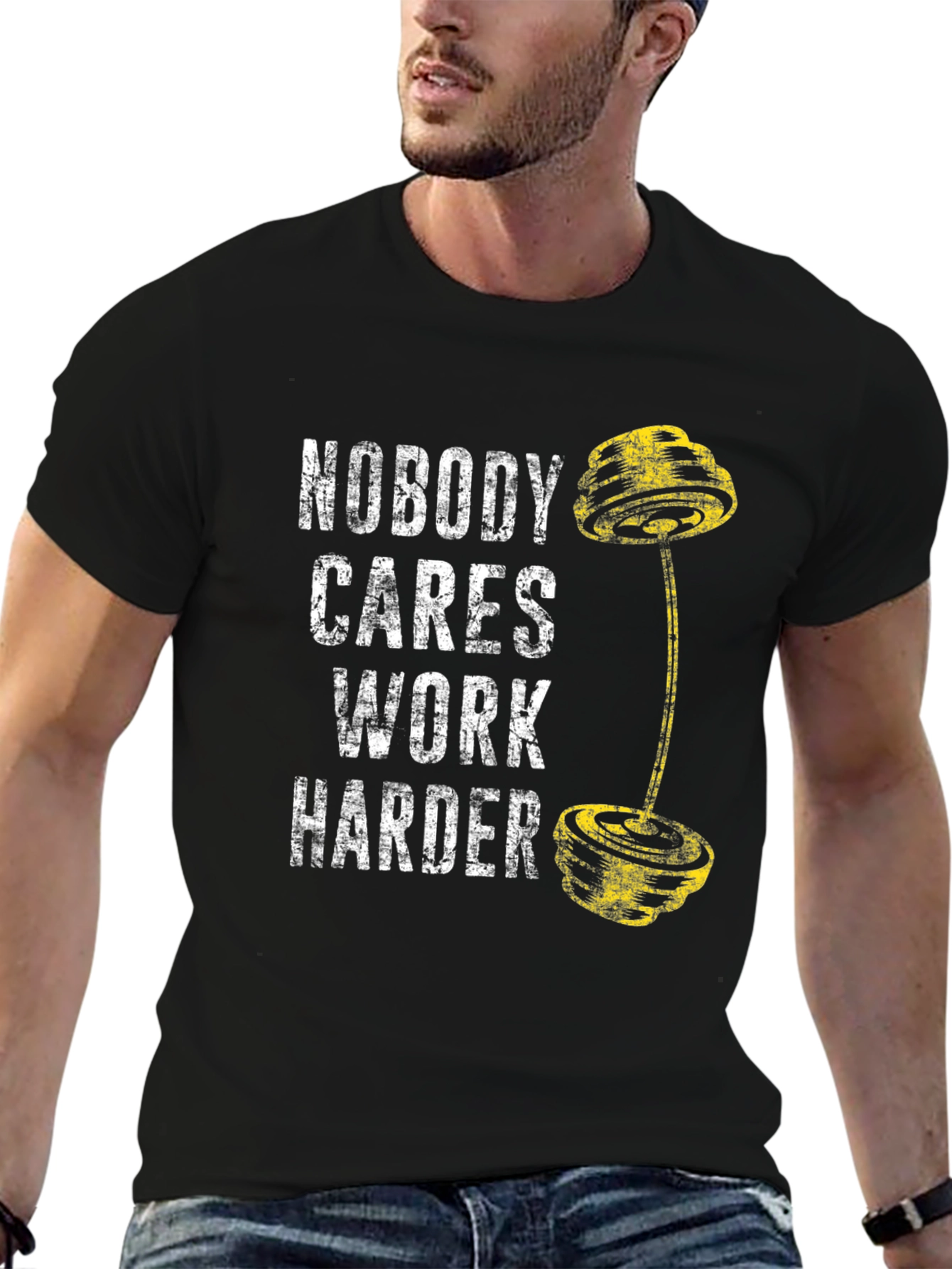 Nobody Cares Work Harder Gym T-Shirt