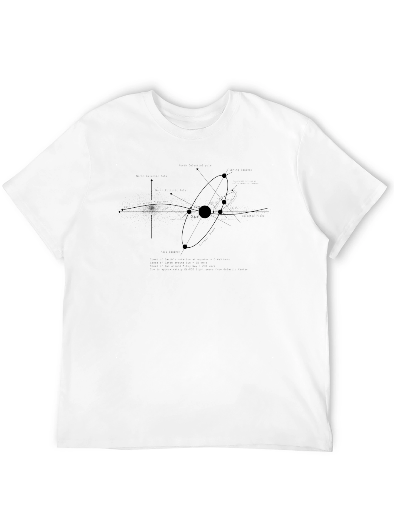 Abstract Galaxy T-Shirt - Black