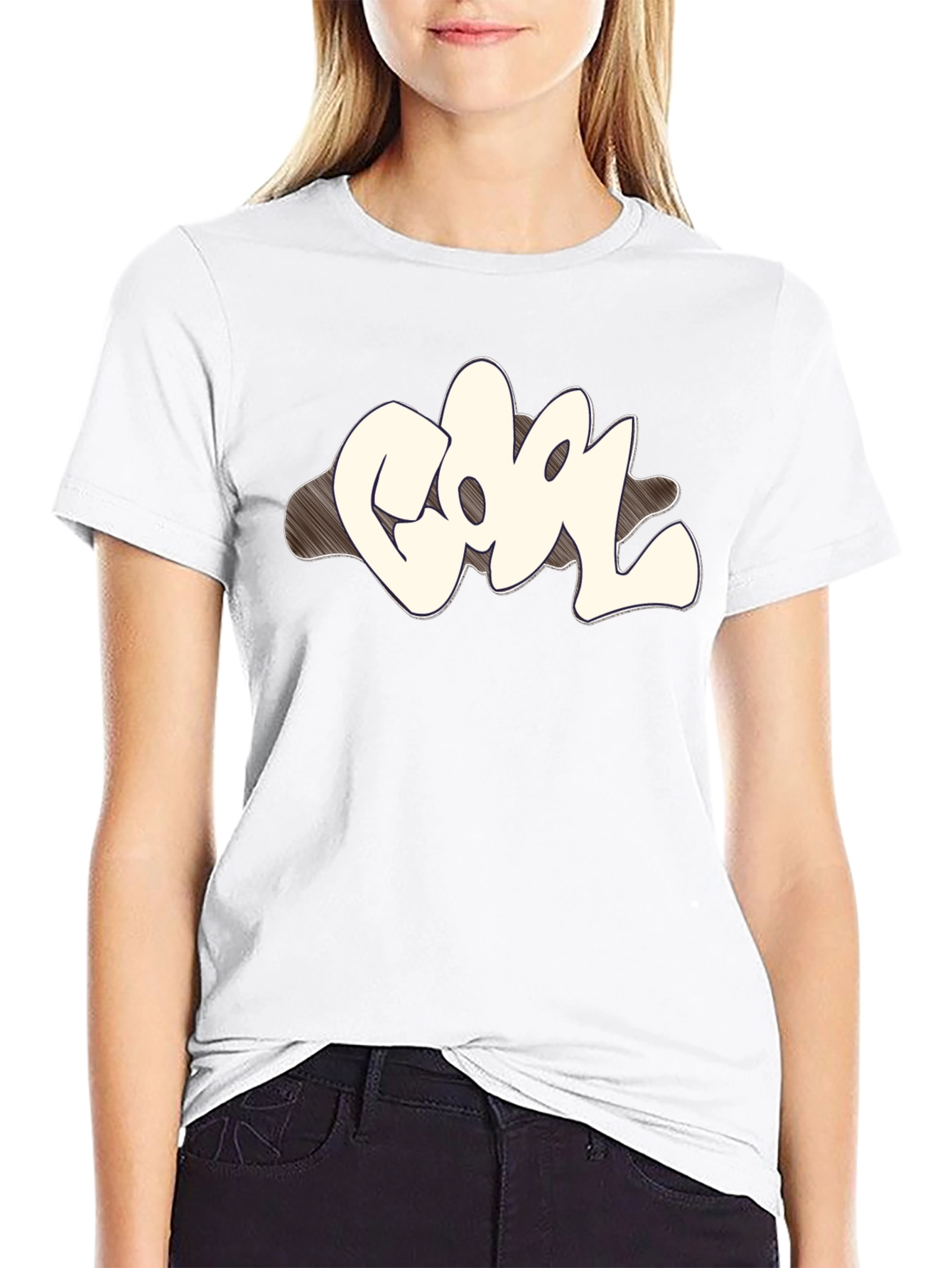 Cool Graffiti Style T-Shirt - Black