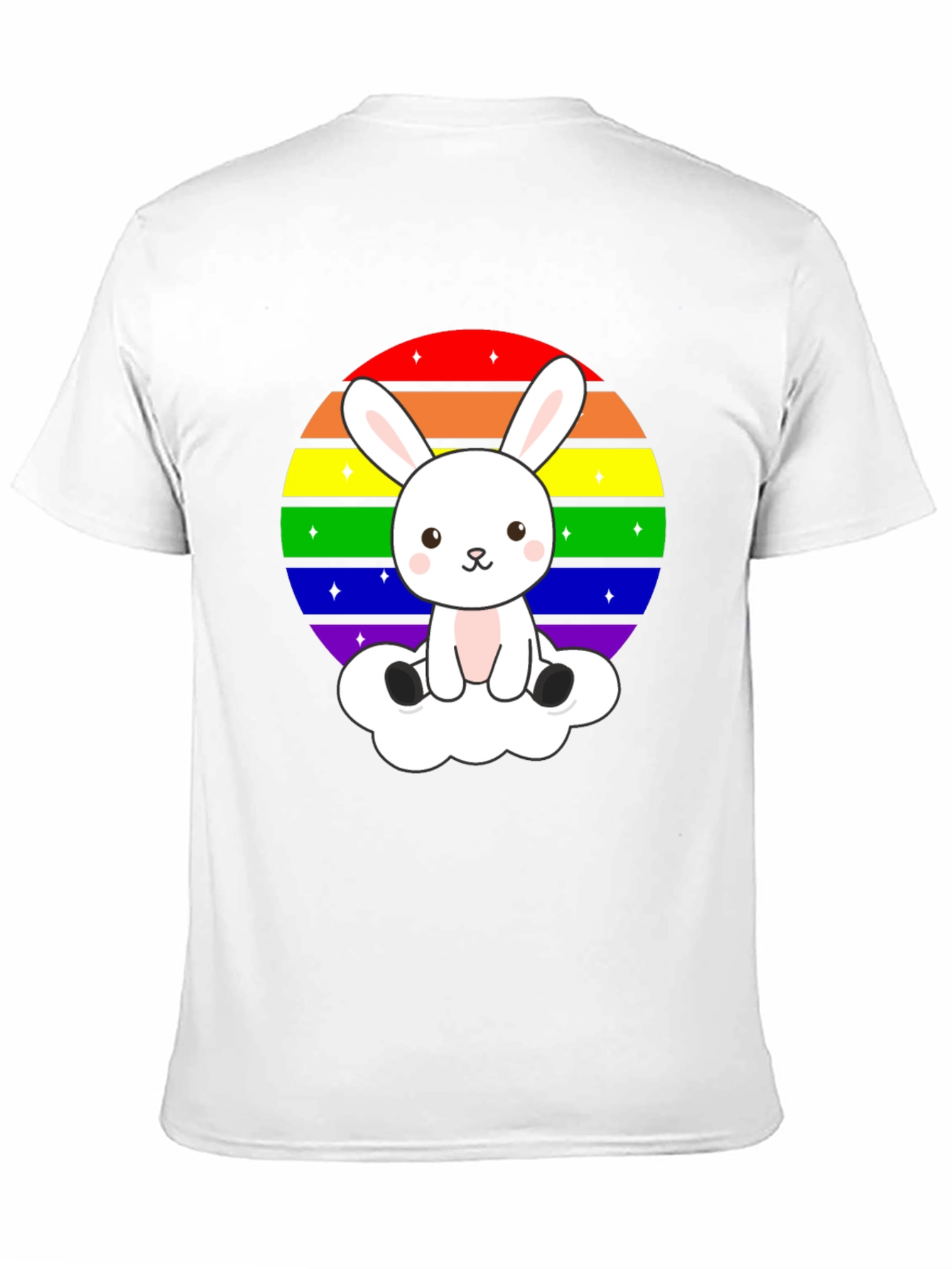 Rainbow Bunny T-Shirt - Cute Kawaii Pride Tee