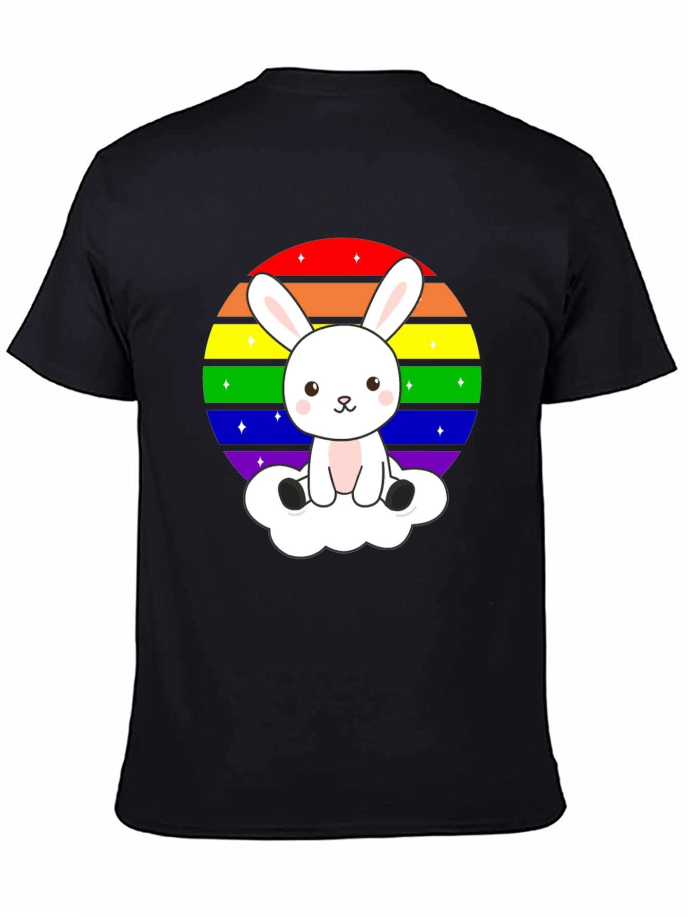 Rainbow Bunny T-Shirt - Cute Kawaii Pride Tee