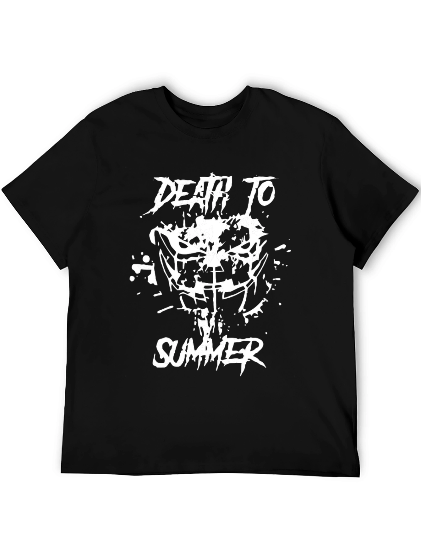 Death to Summer Graphic Tee - Black Cotton