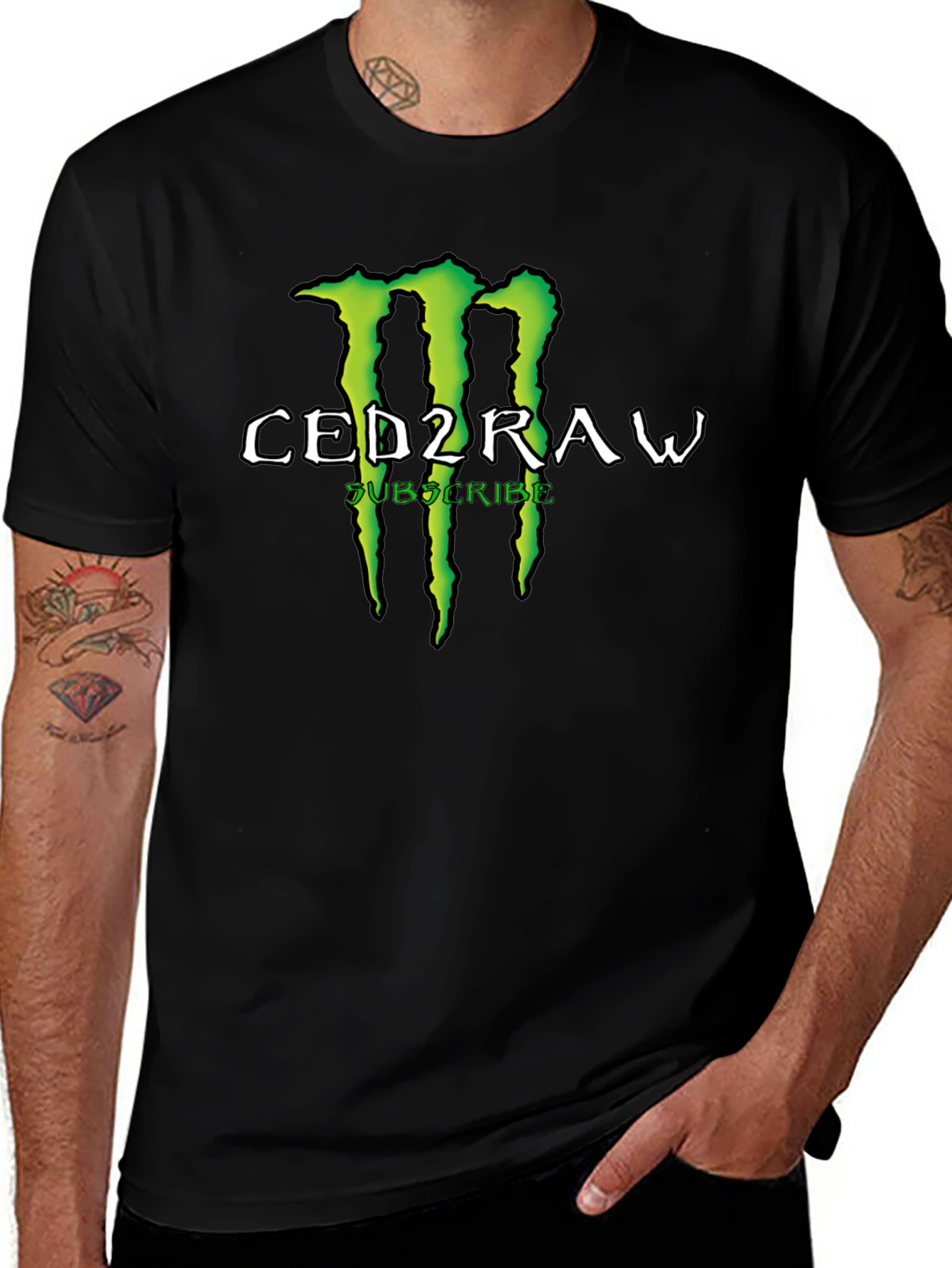 CED2RAW Subscribe Graphic Print T-Shirt