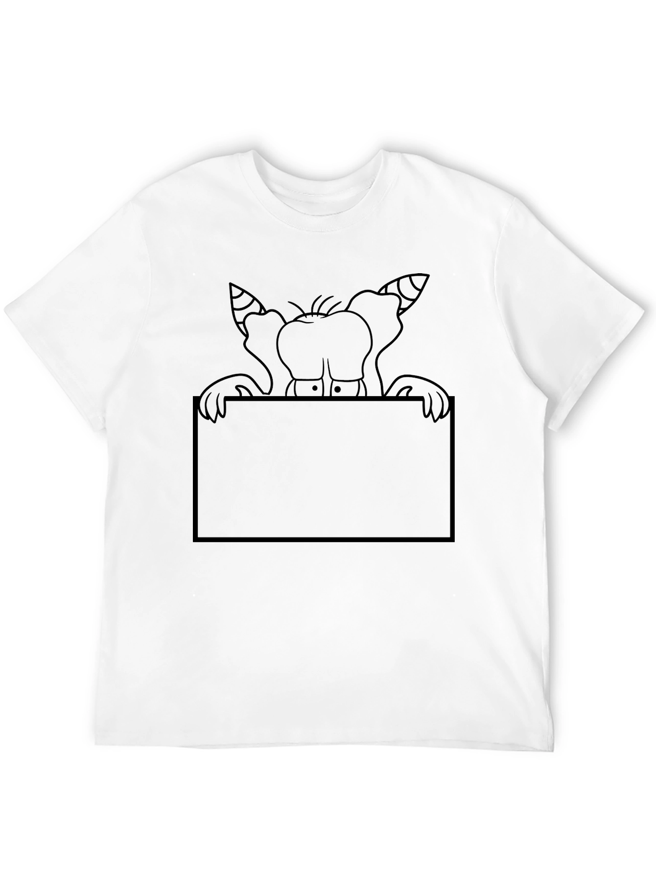 Cartoon Graphic Black T-Shirt