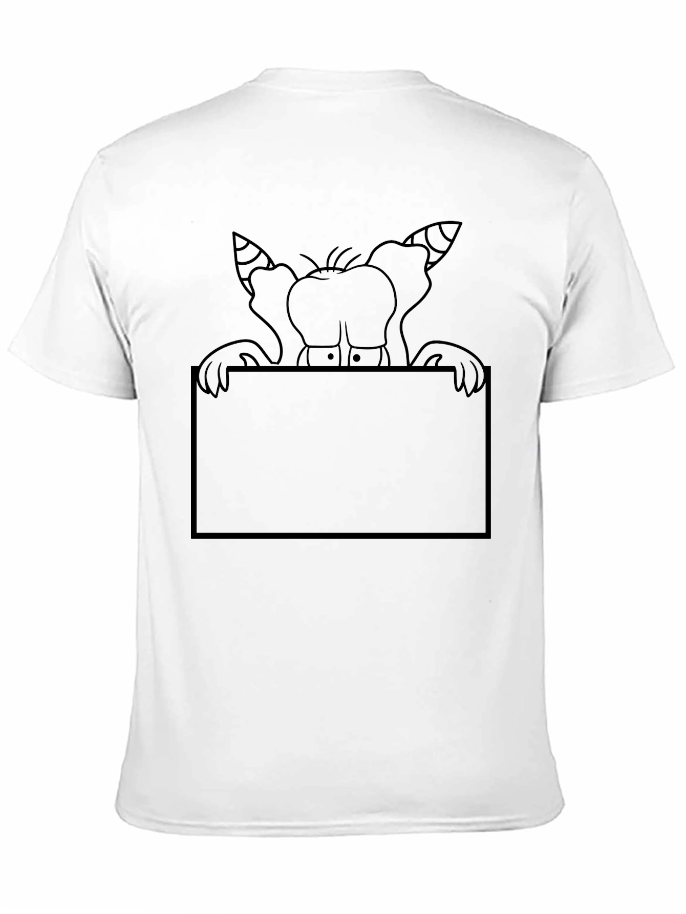 Cartoon Graphic Black T-Shirt