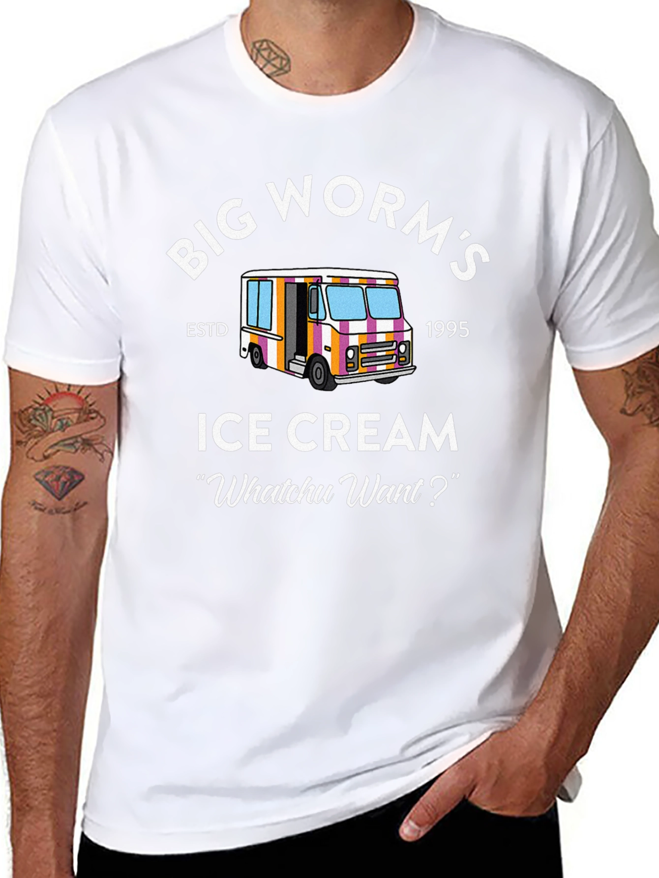 Big Worms Ice Cream T-Shirt -