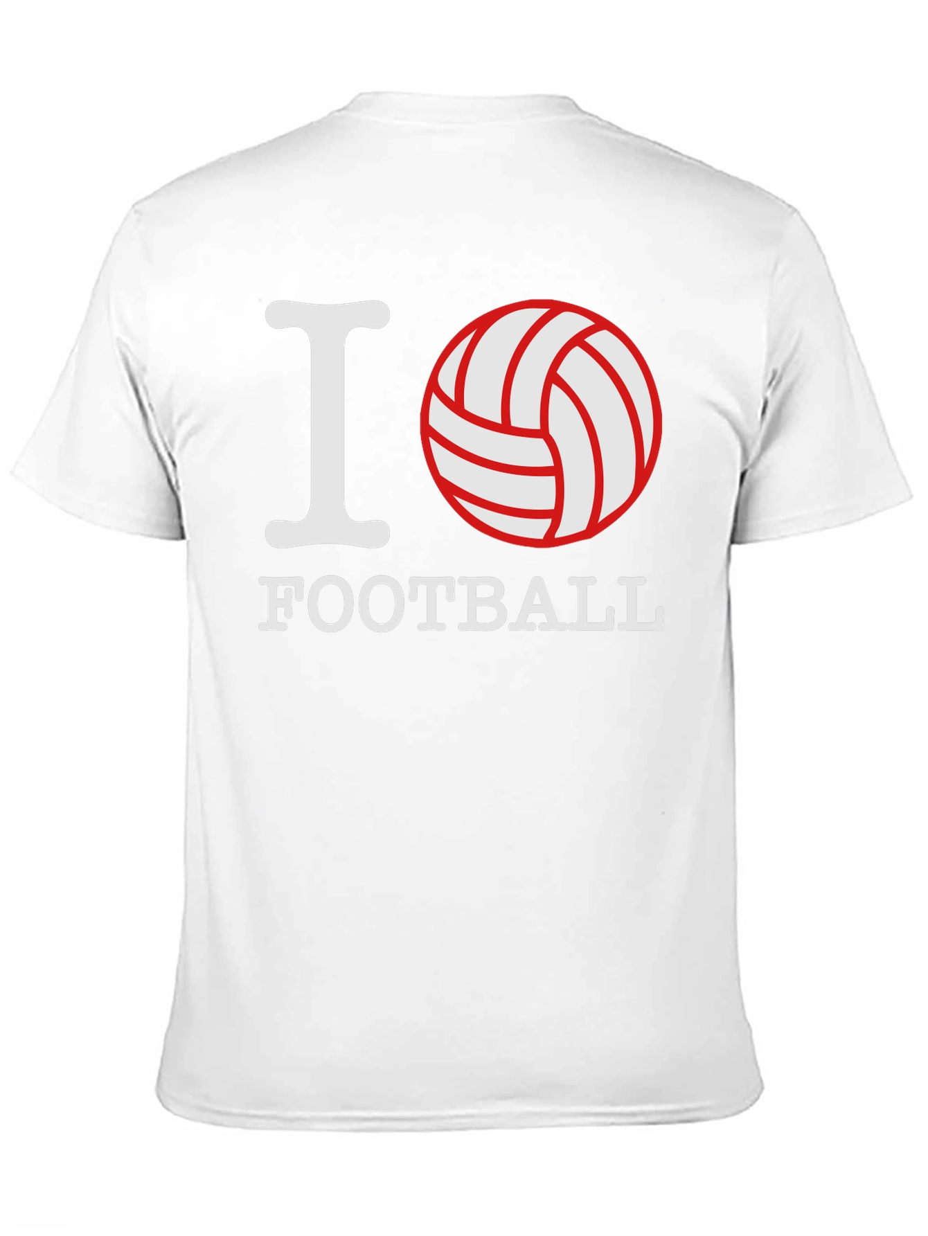 I Love Football Graphic Tee - Black Cotton T-Shirt