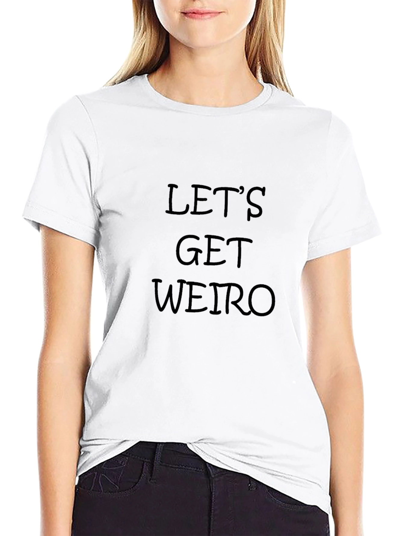 Lets Get Weird Graphic Tee - Mens Black T-Shirt