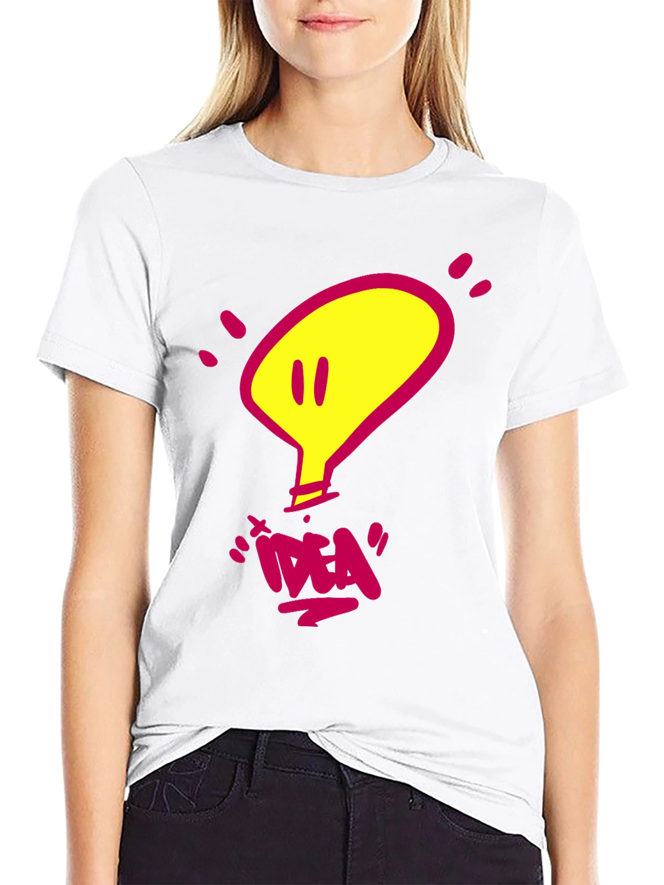 Idea Light Bulb Graphic T-Shirt