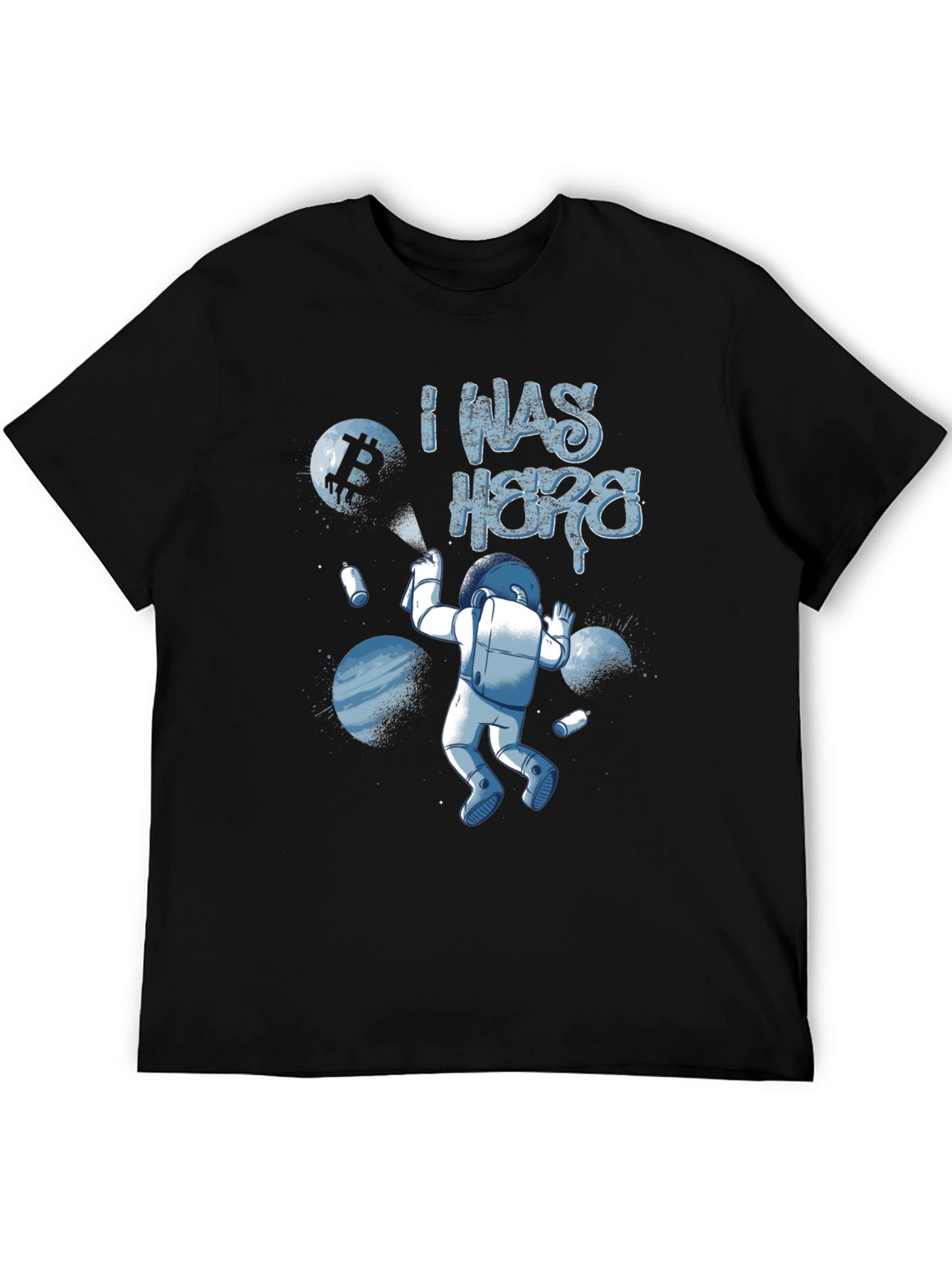 I Was Here Astronaut Graphic T-Shirt