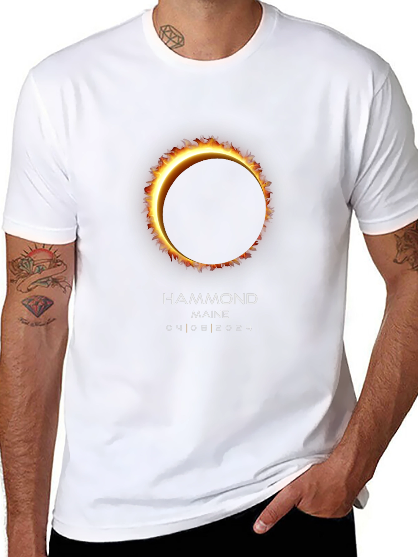 Total Solar Eclipse T-Shirt - Hammond Maine 04/08/2024