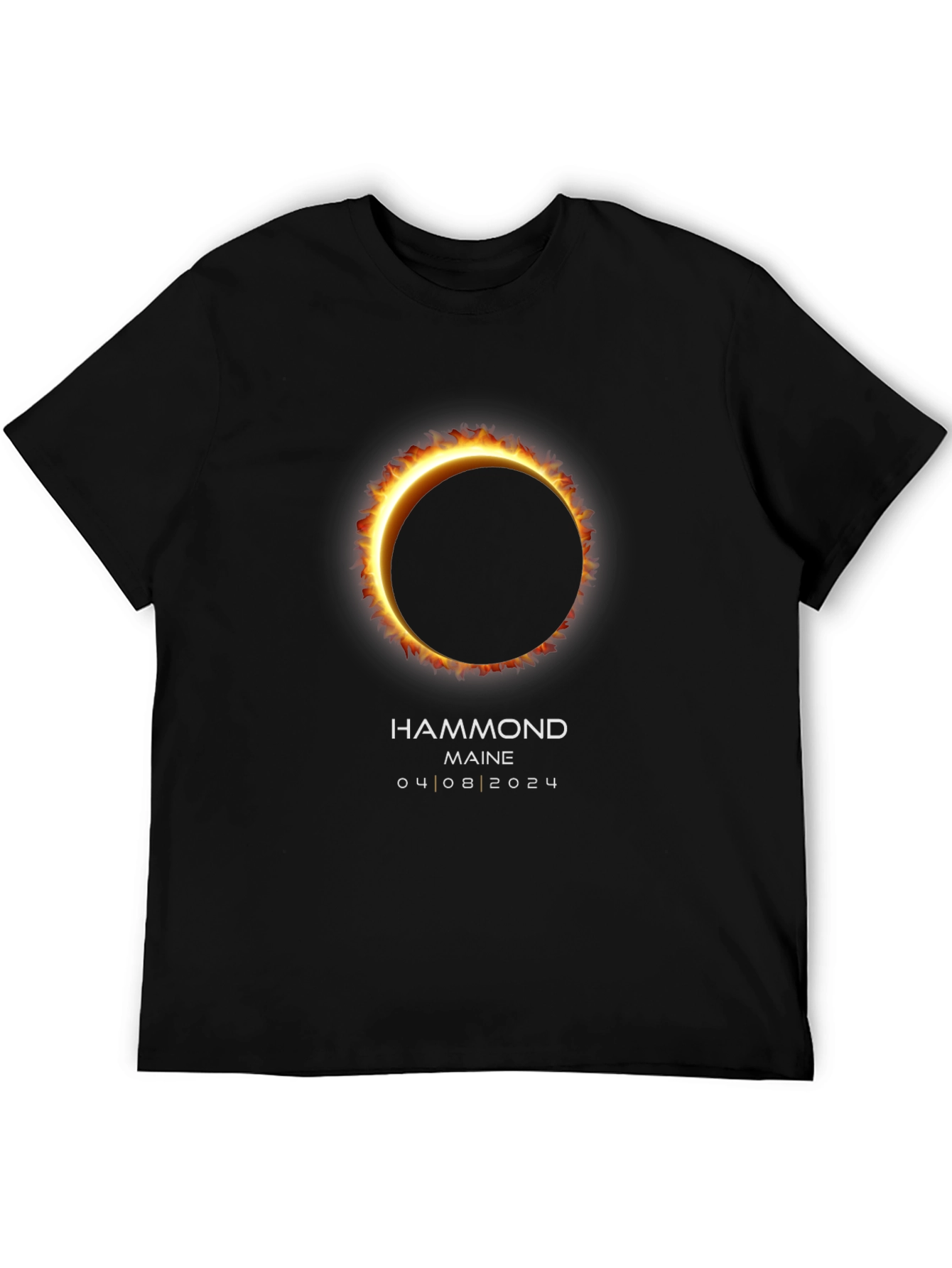 Total Solar Eclipse T-Shirt - Hammond Maine 04/08/2024