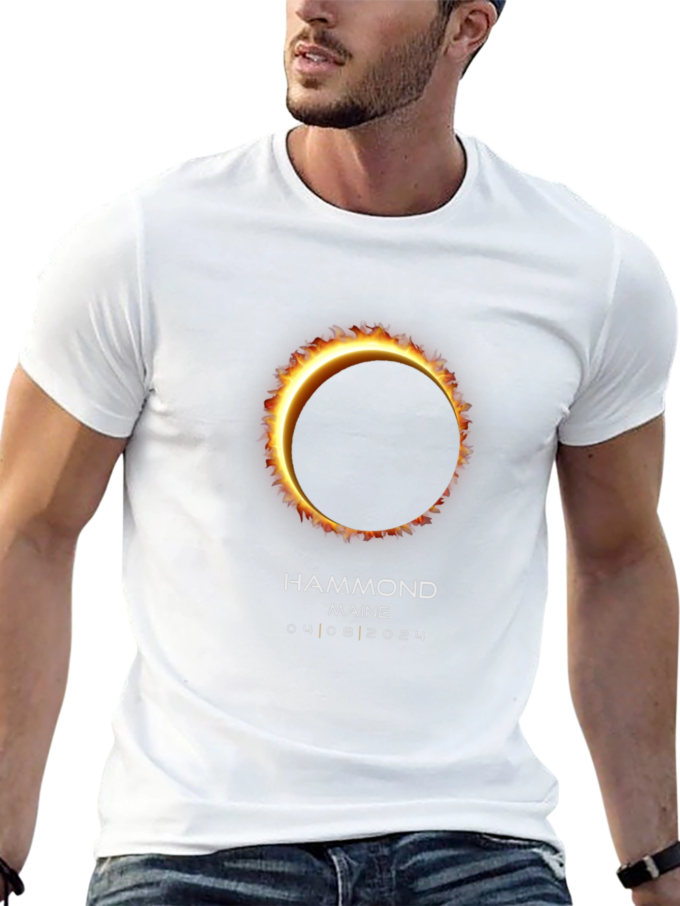 Total Solar Eclipse T-Shirt - Hammond Maine 04/08/2024
