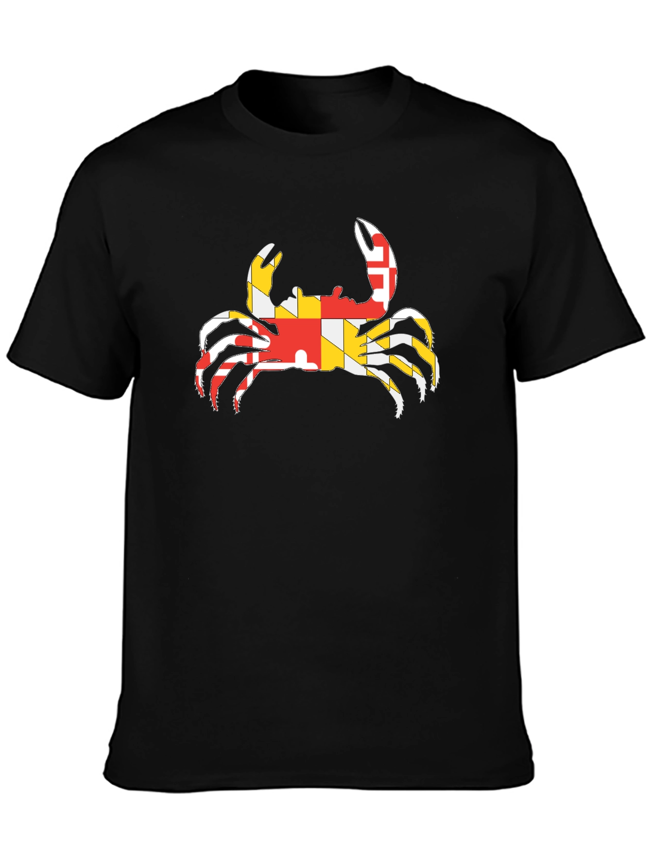 Maryland Flag Crab Graphic T-Shirt