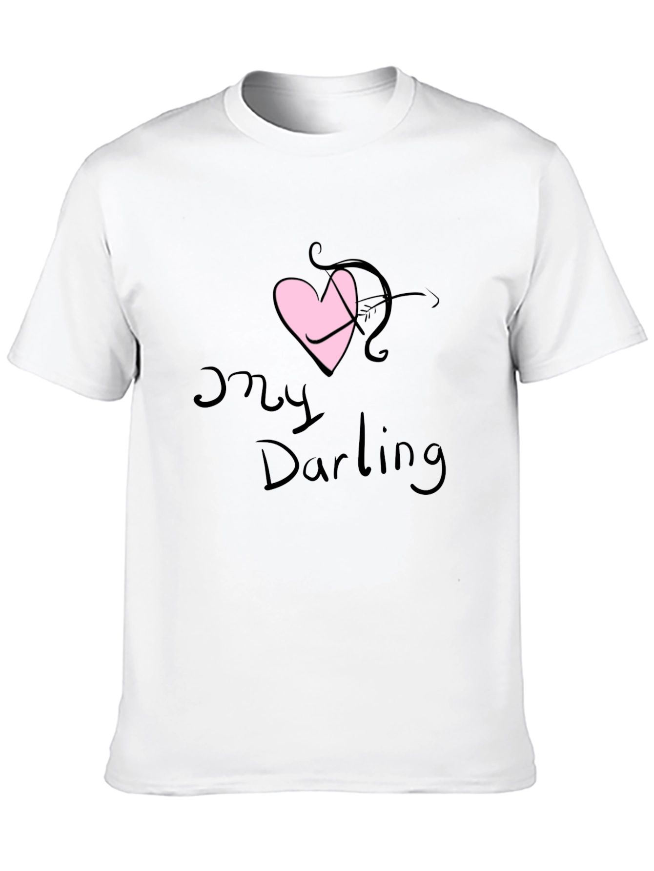 My Darling Cupid Arrow Heart Valentines T-Shirt