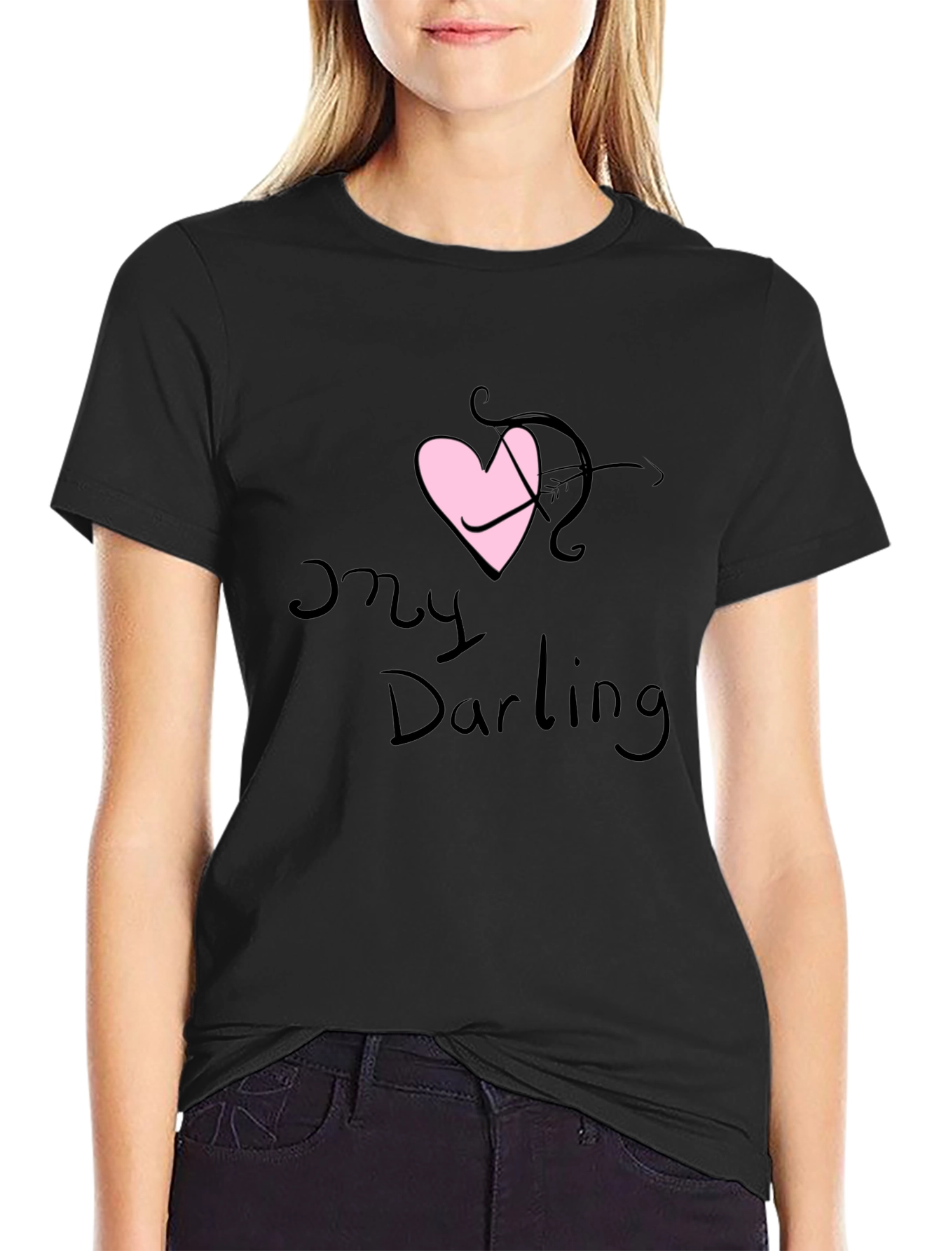 My Darling Cupid Arrow Heart Valentines T-Shirt
