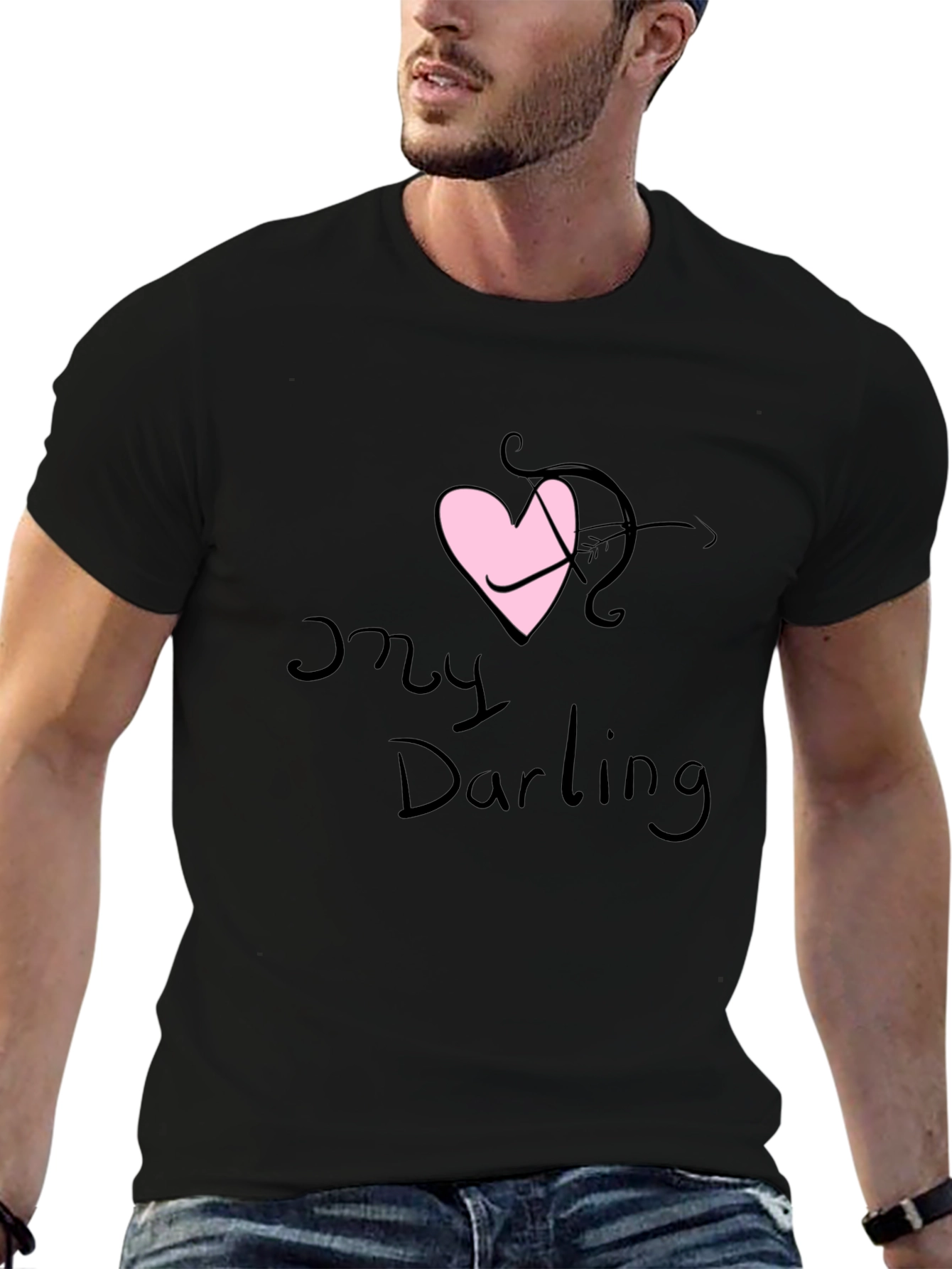My Darling Cupid Arrow Heart Valentines T-Shirt