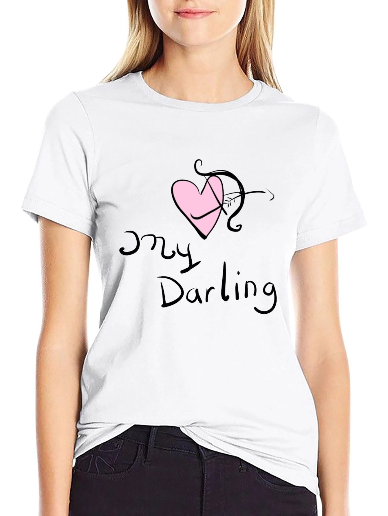My Darling Cupid Arrow Heart Valentines T-Shirt